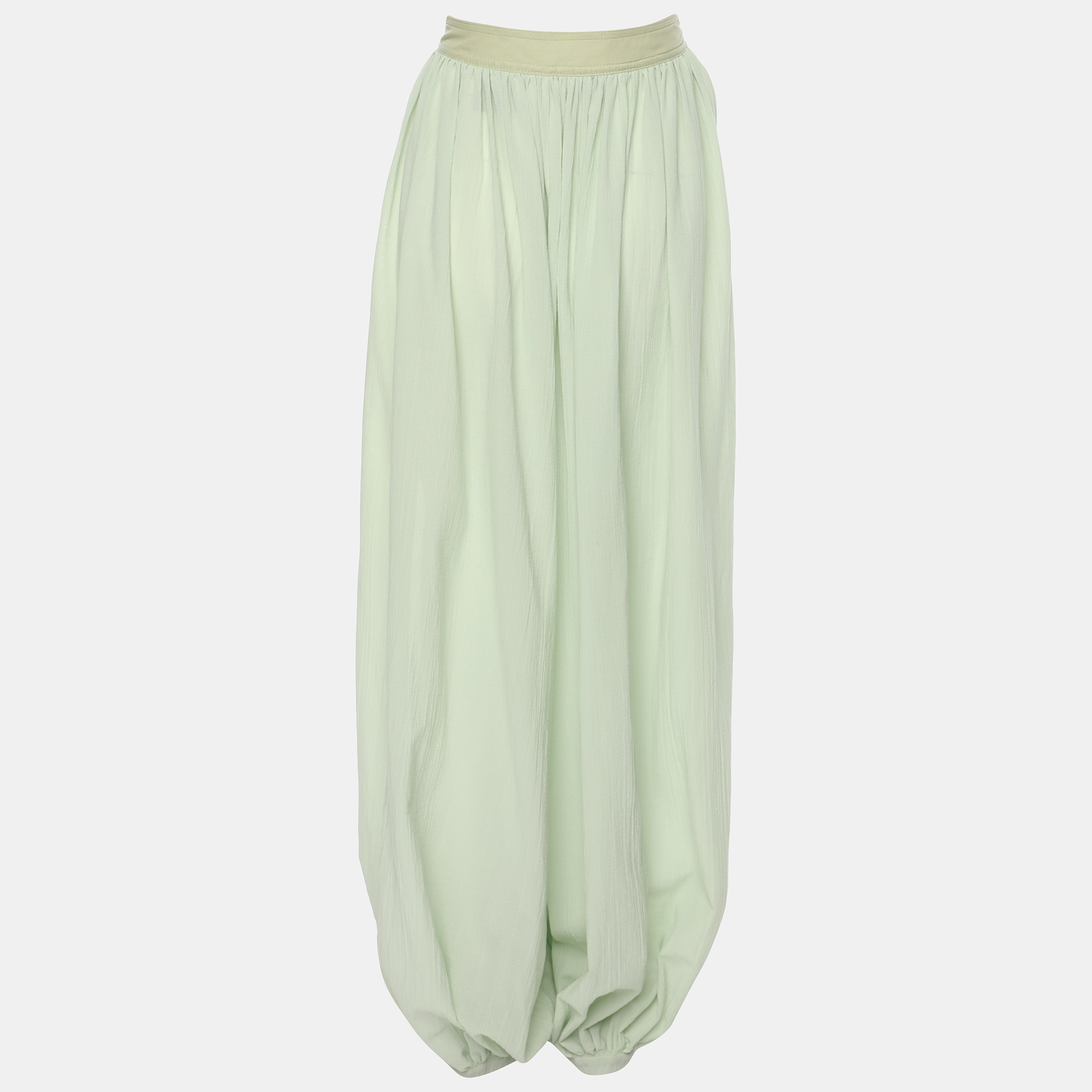 

Loewe Green Cotton Harem Trousers M