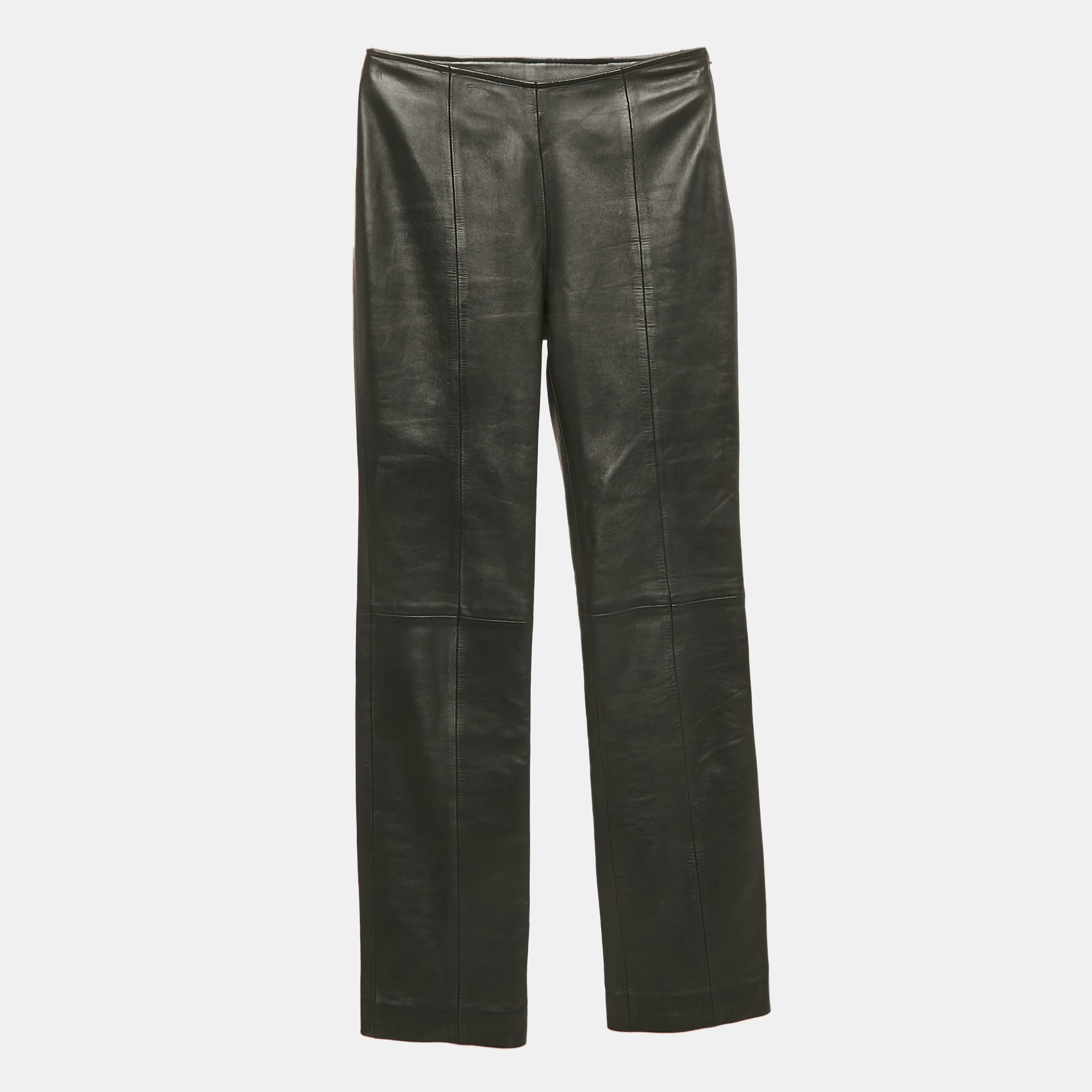 

Loewe Black Leather Straight Pants S