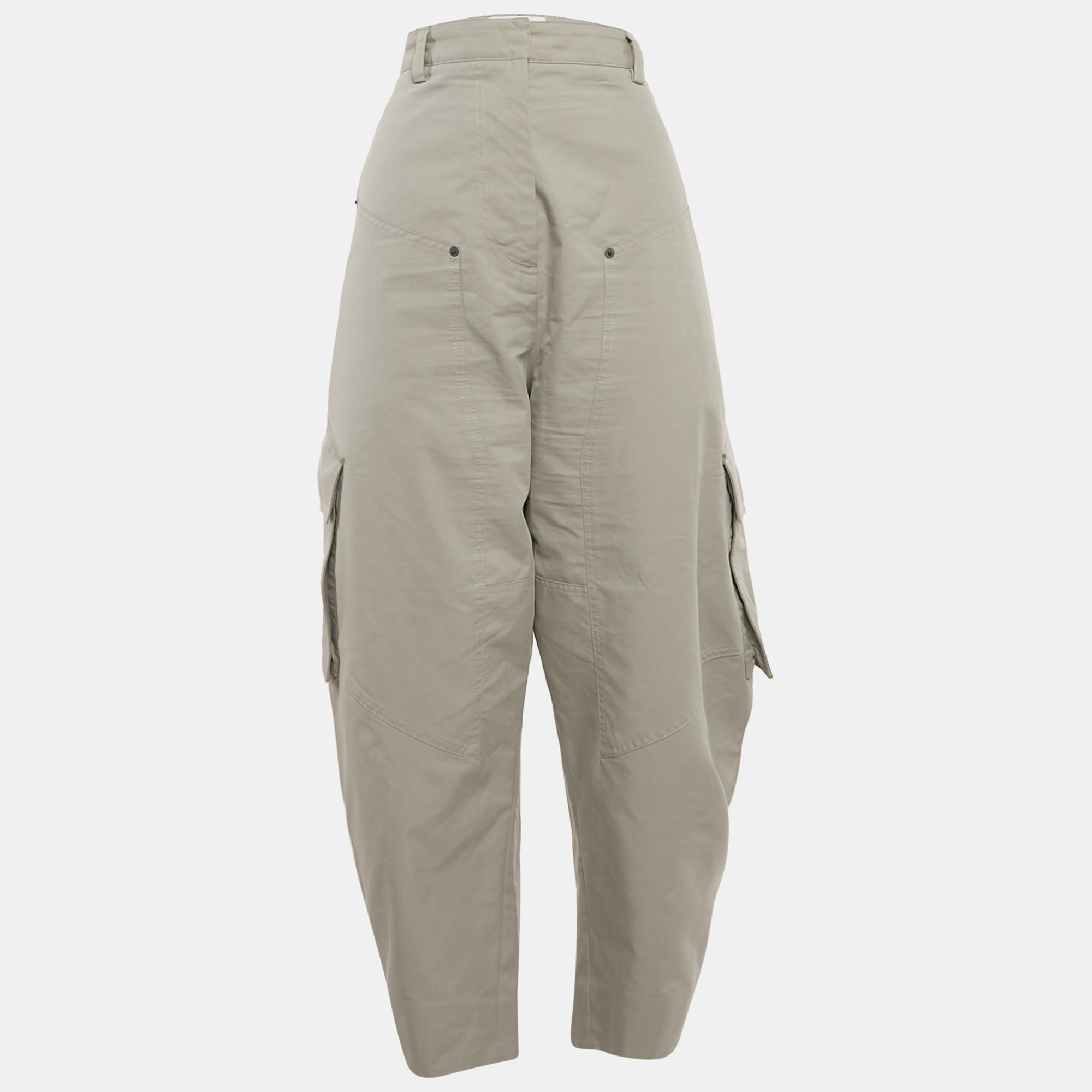 

Loewe Grey Gabardine Cargo Pants L