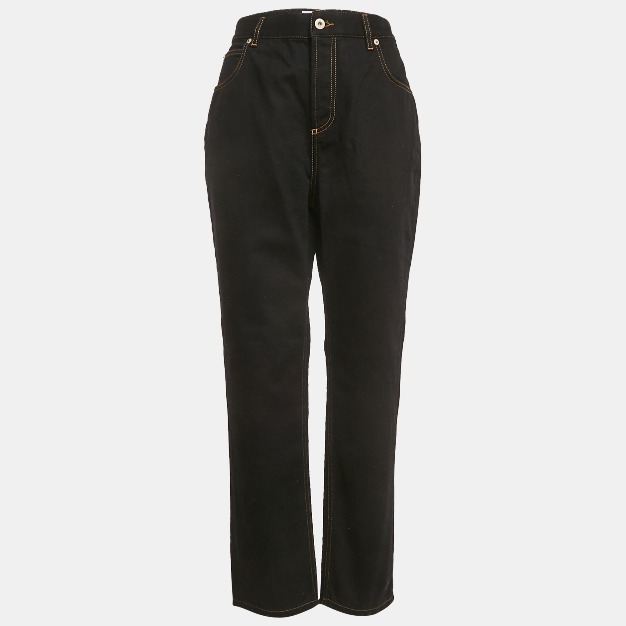 

Loewe Black Denim High Rise Anagram Pocket Detail Jeans L Waist 30"