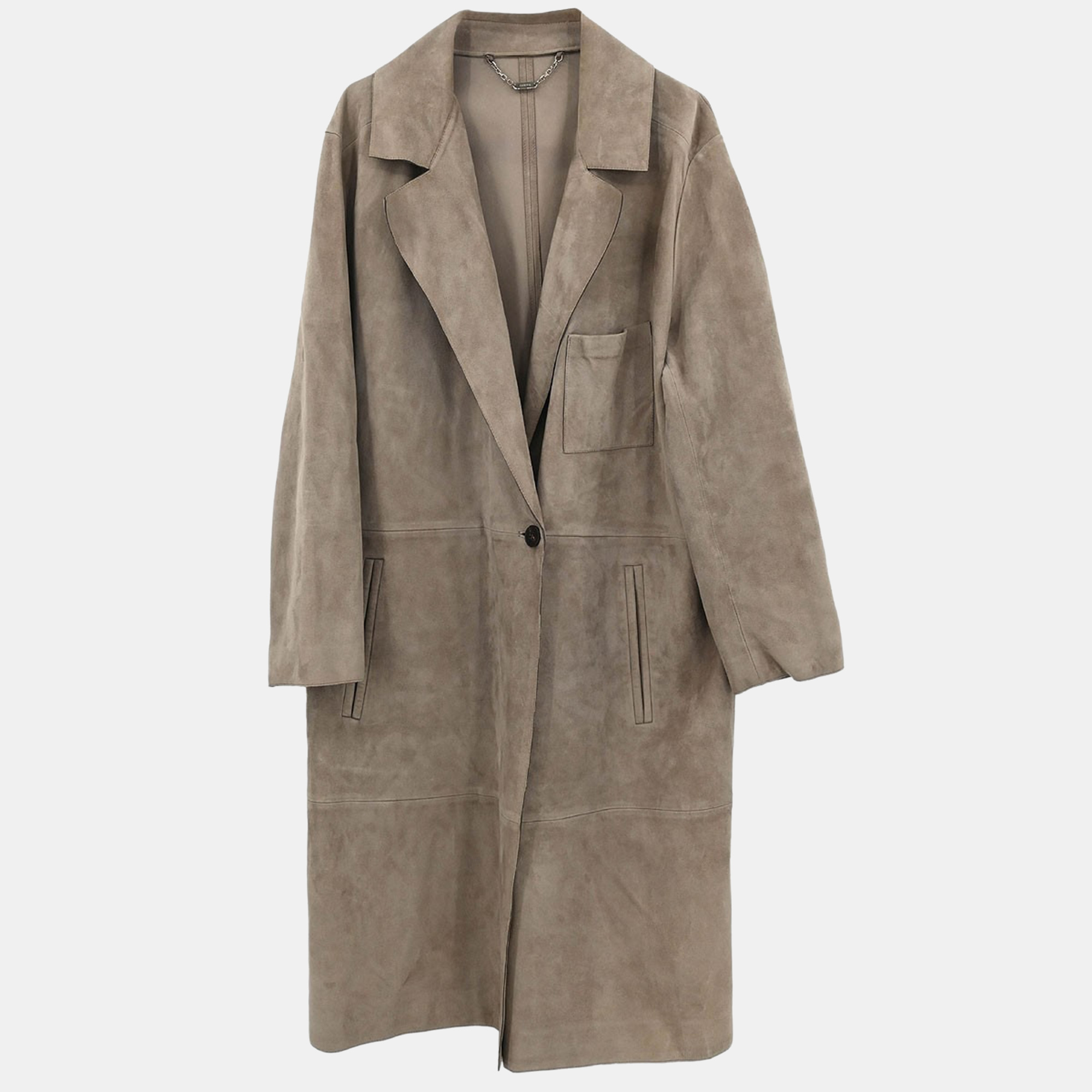 Pre-owned Loewe Brown Lambskin Leather Coat #52