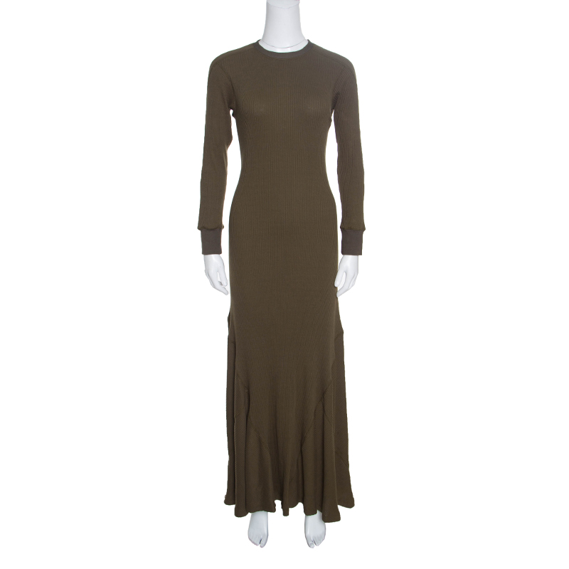 rib knit maxi dress