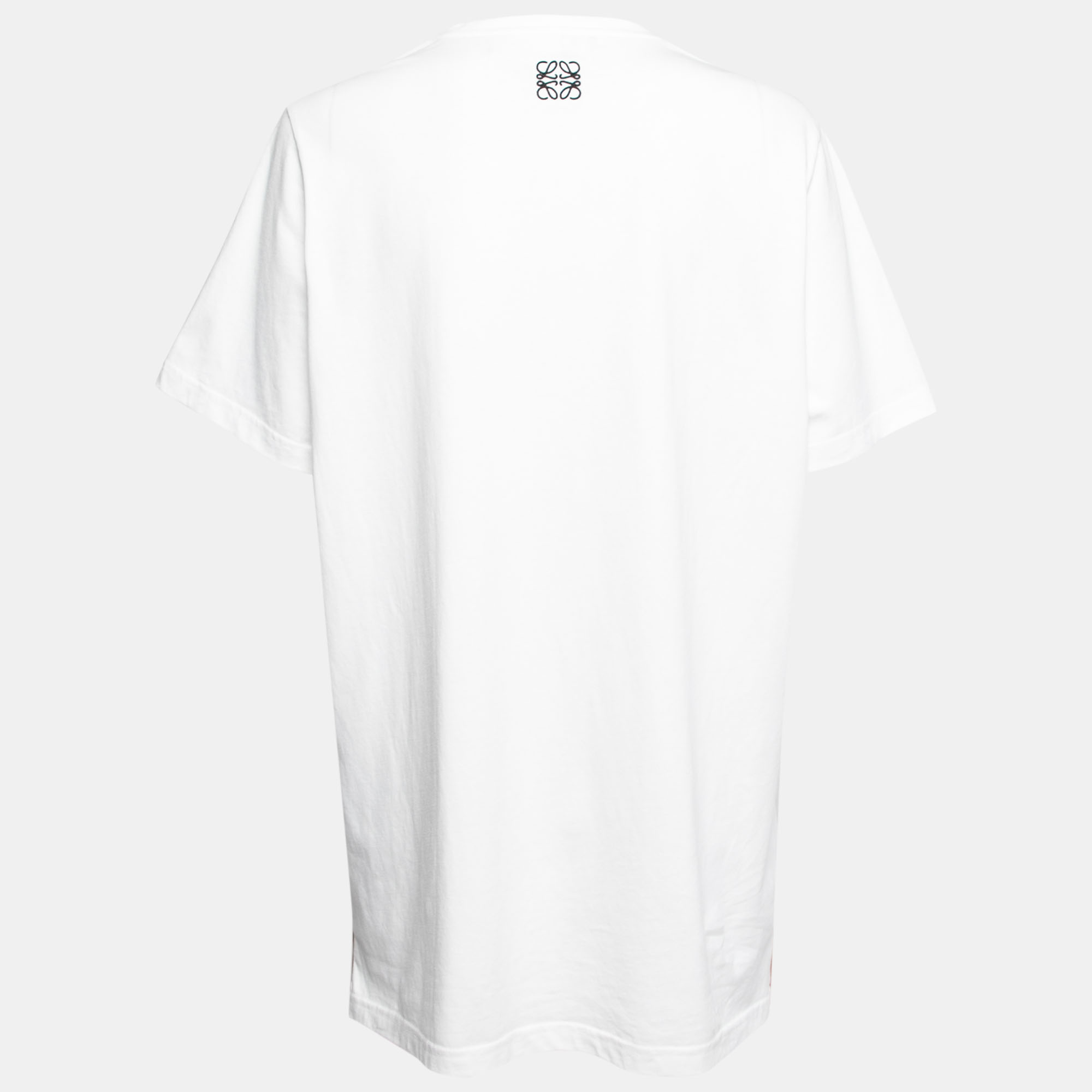 

Loewe White Printed Cotton Embroidered Oversized T-Shirt