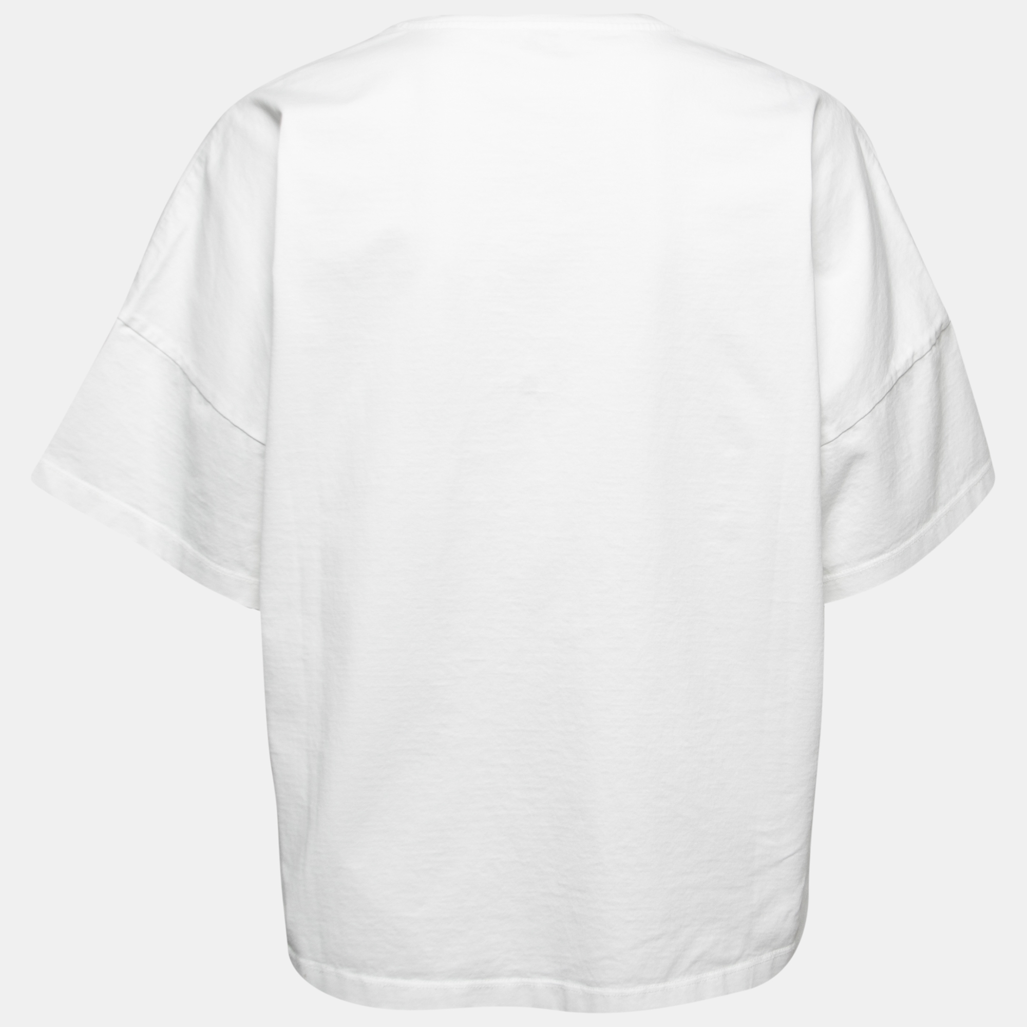 

Loewe White Cotton Knit Crew Neck Boxy Fit T-Shirt