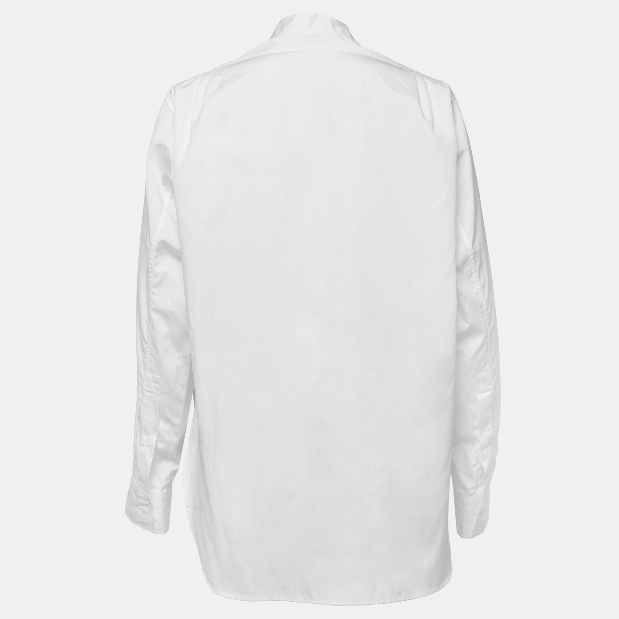 

Loewe White Cotton Button Front Full Sleeve Oversized Shirt