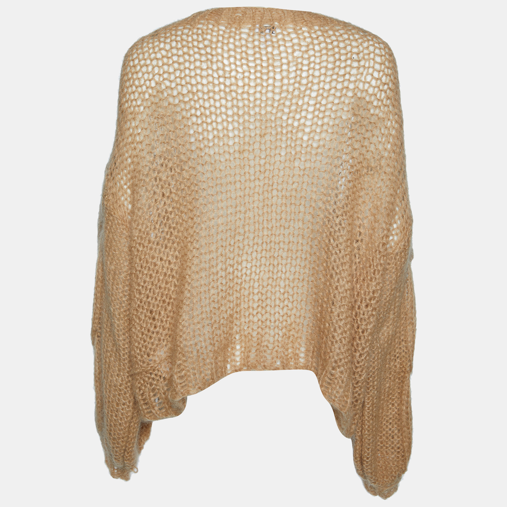 

Loewe Brown Mohair Anagram Open Knit Sweater