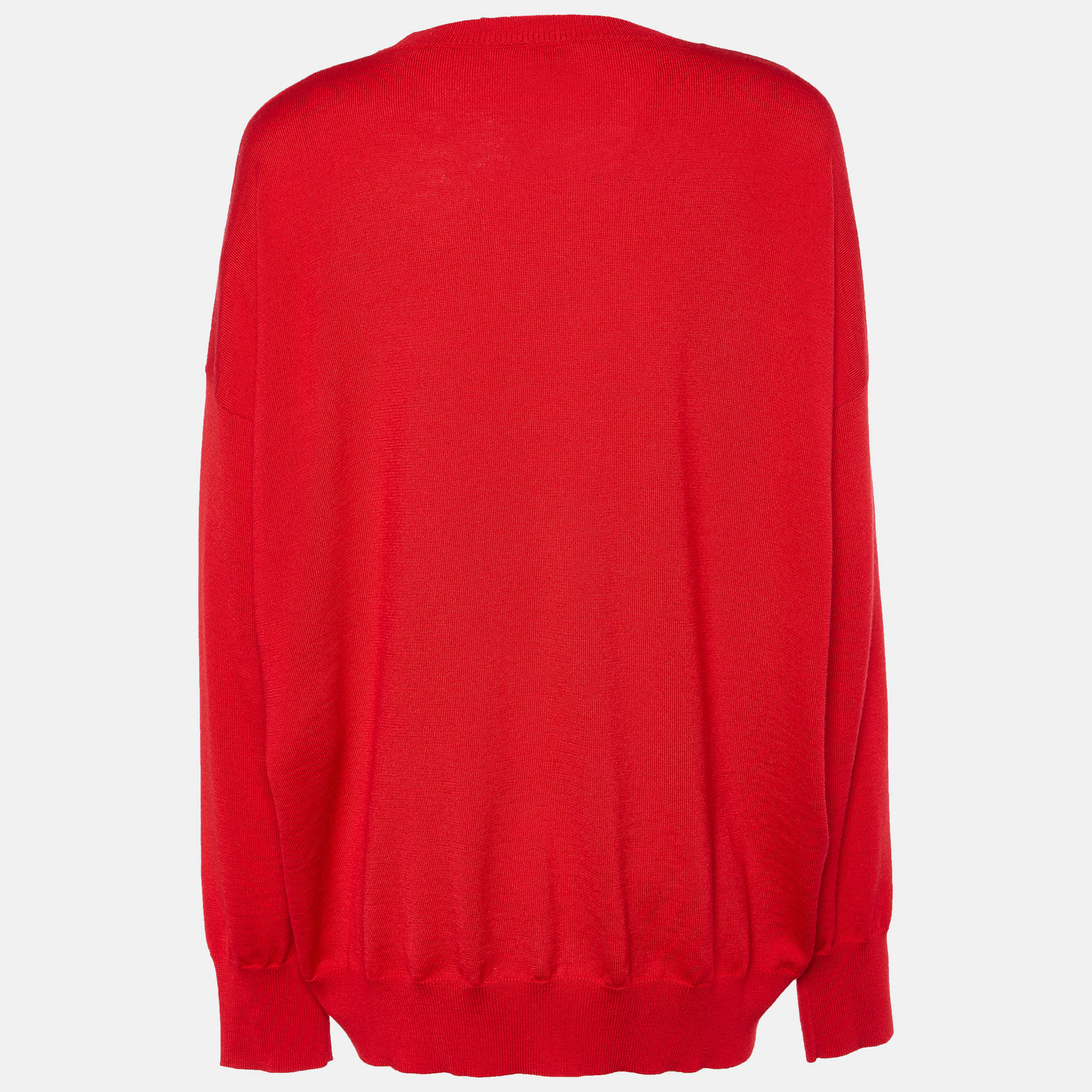 

Loewe Red Wool & Cashmere Anagram Embroidered Sweatshirt