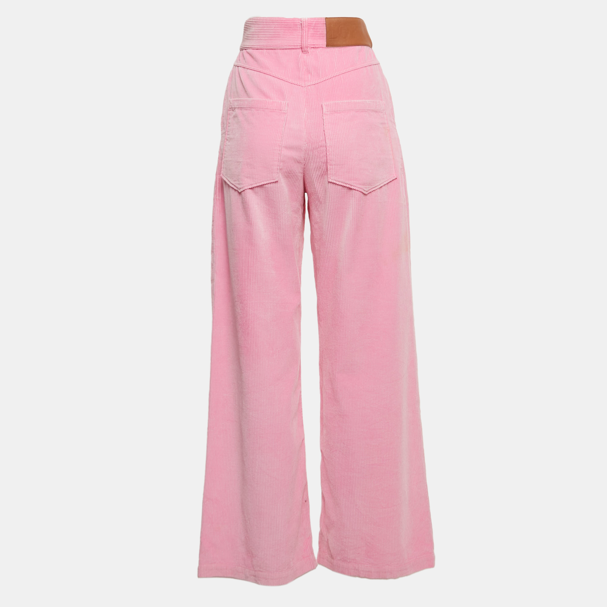 

Loewe Pink Corduroy Anagram Embroidered Jeans