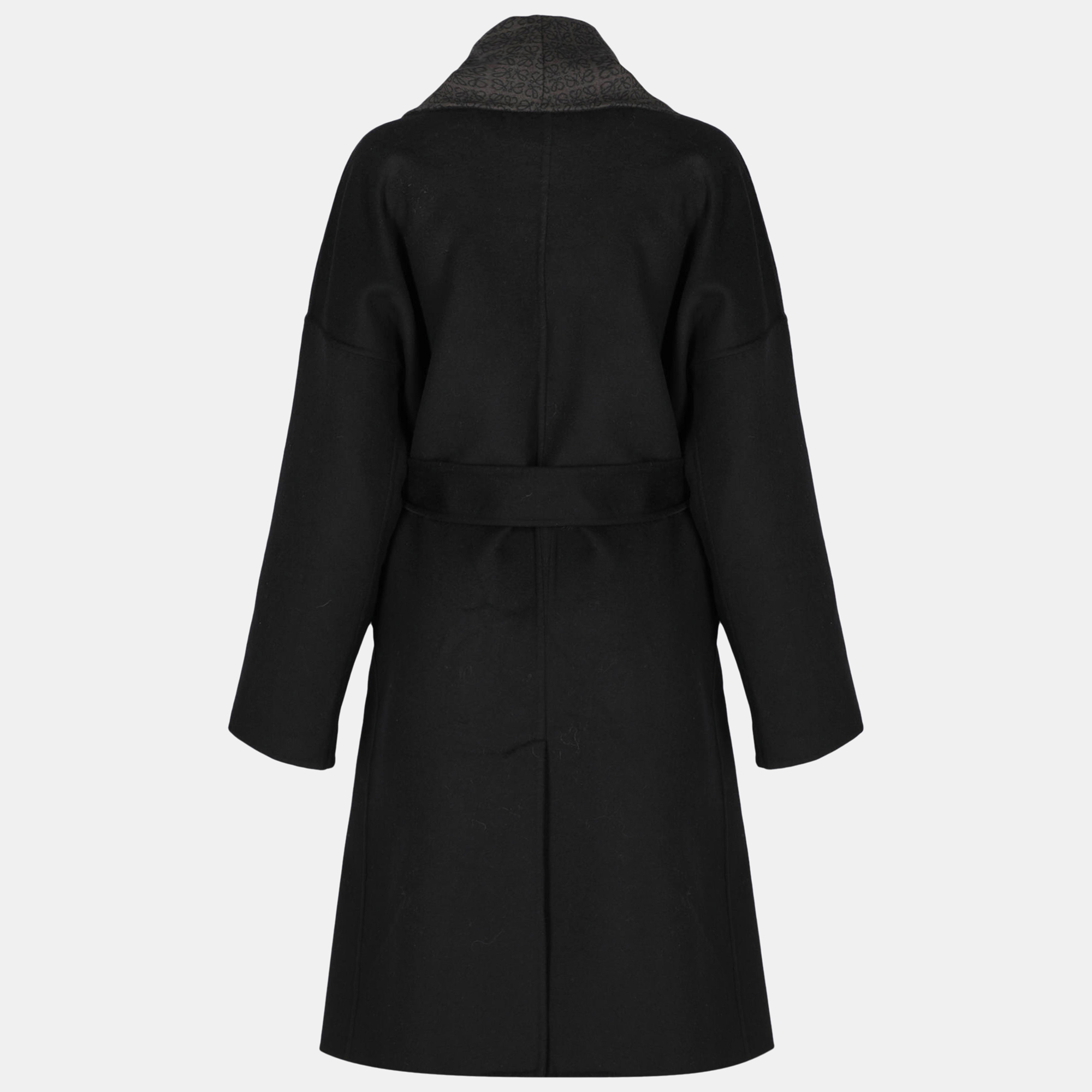 

Loewe Women' Wool Single Breasted Coat - Black