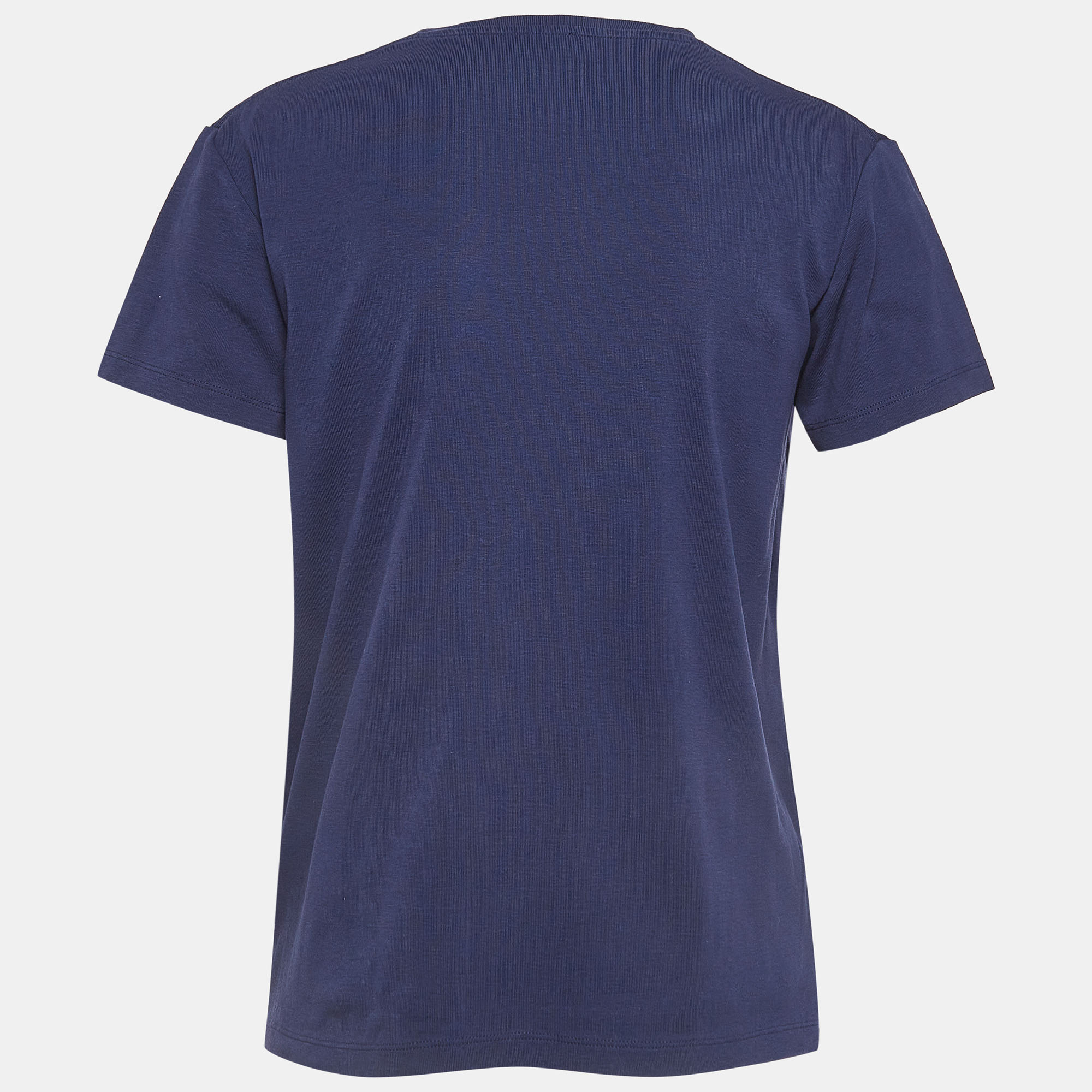 

Loewe Navy Blue Graphic Print Cotton T-Shirt
