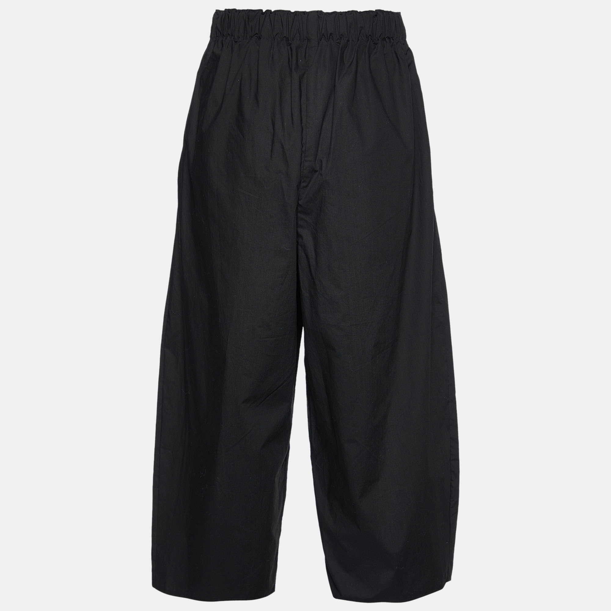 

Loewe X Paula's Ibiza Black Cotton Cropped Trousers
