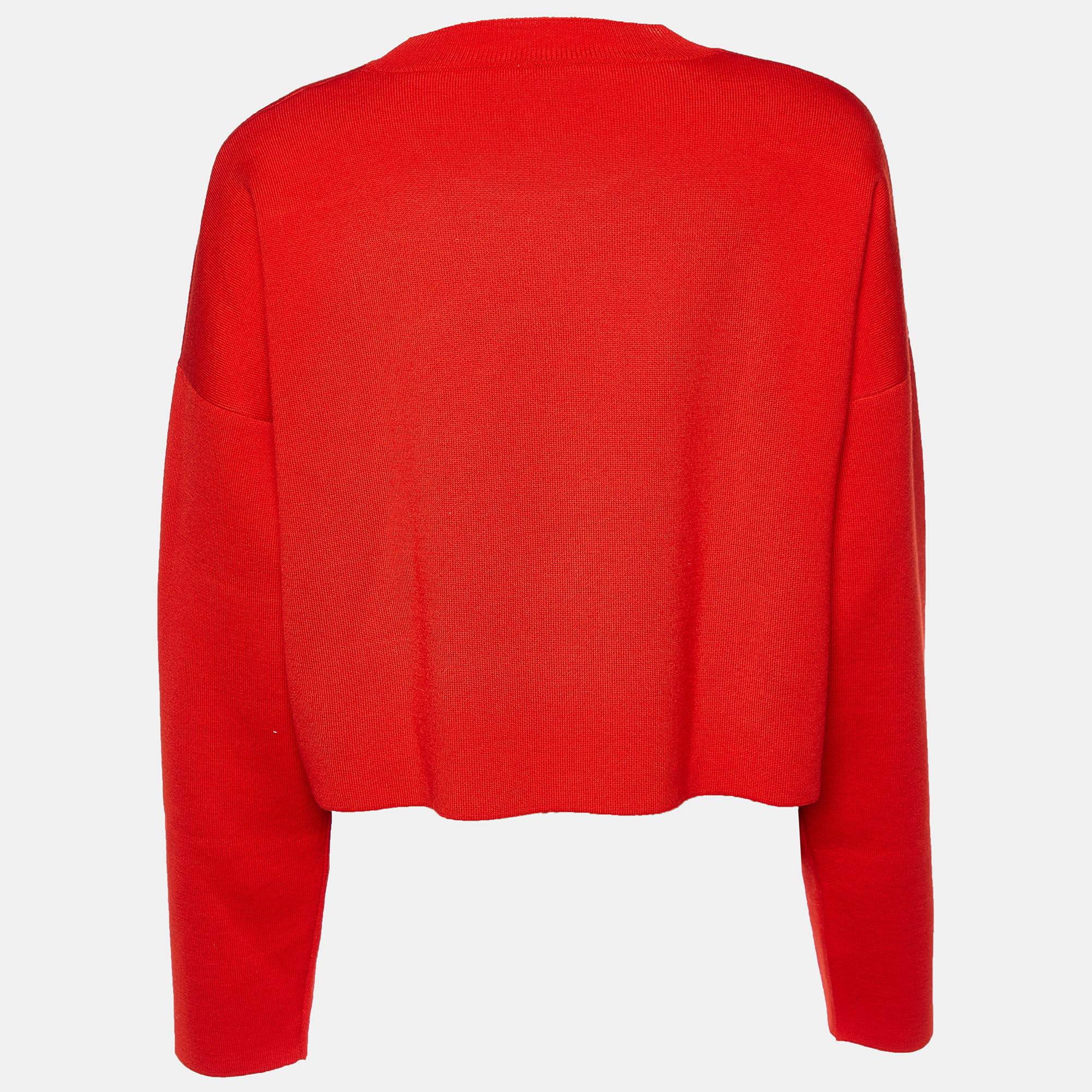 

Loewe Red Anagram Wool Cropped Sweater