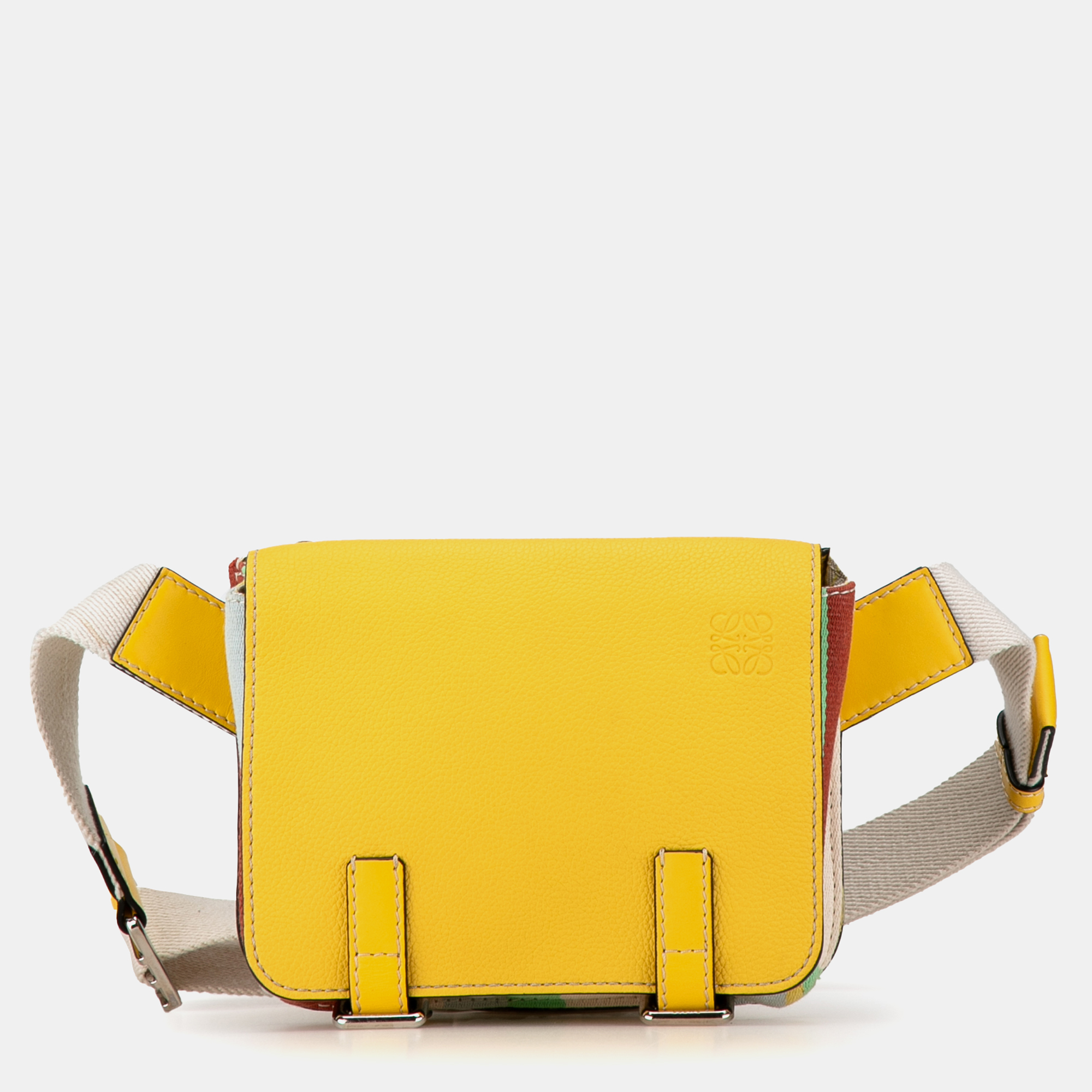 

Loewe Leather Military Belt Bag, Yellow