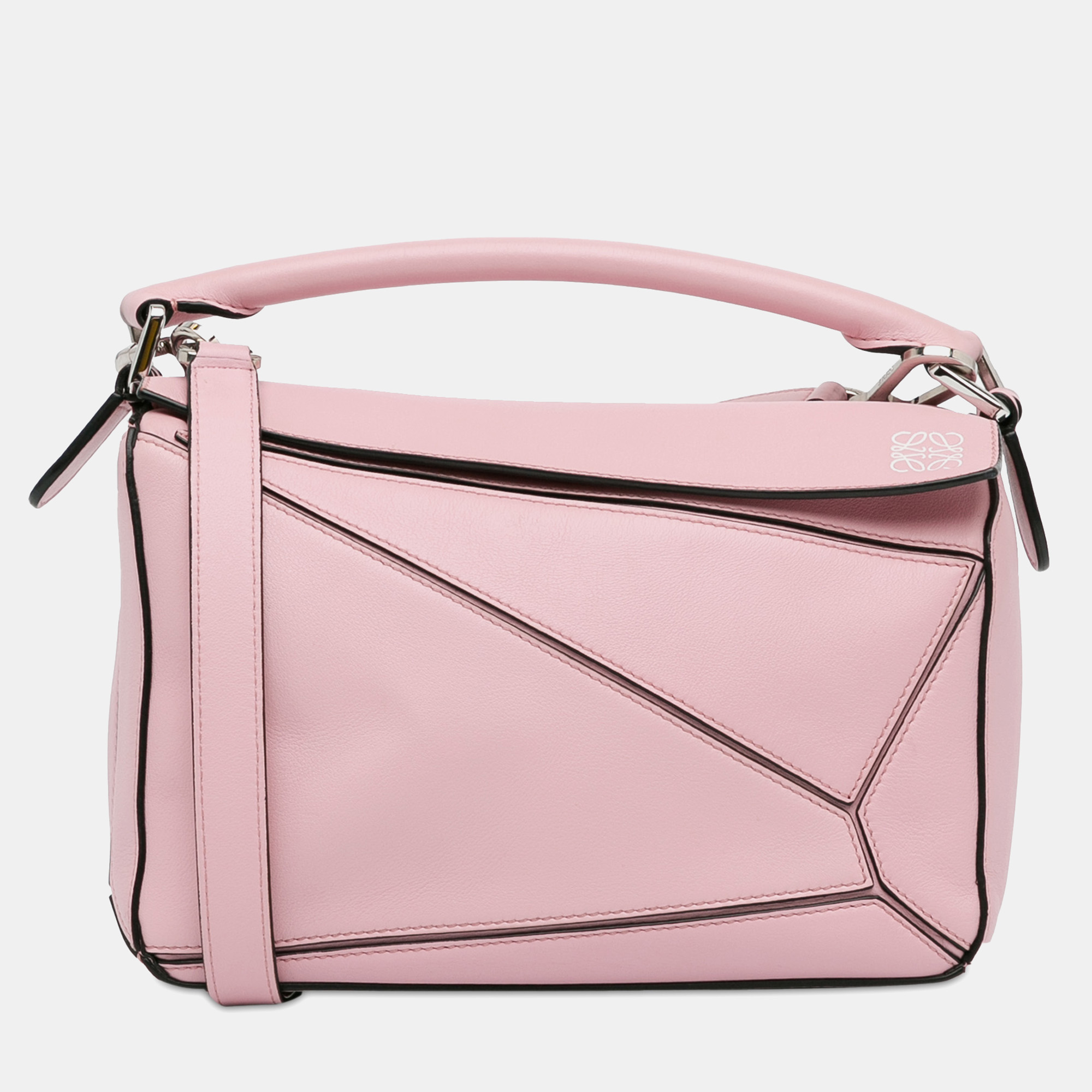 

Loewe Small Puzzle Satchel Bag, Pink