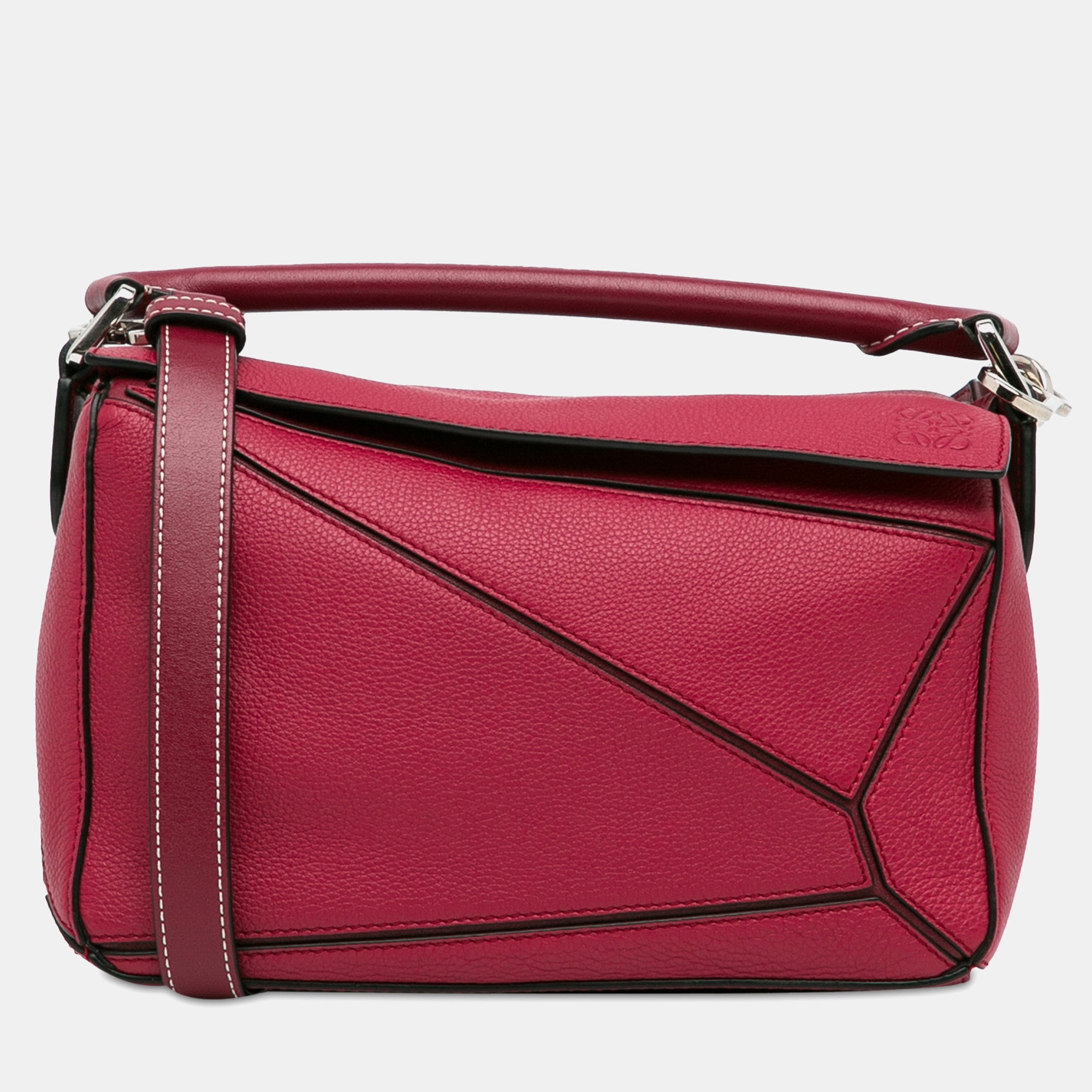 

Loewe Small Puzzle Satchel Bag, Red