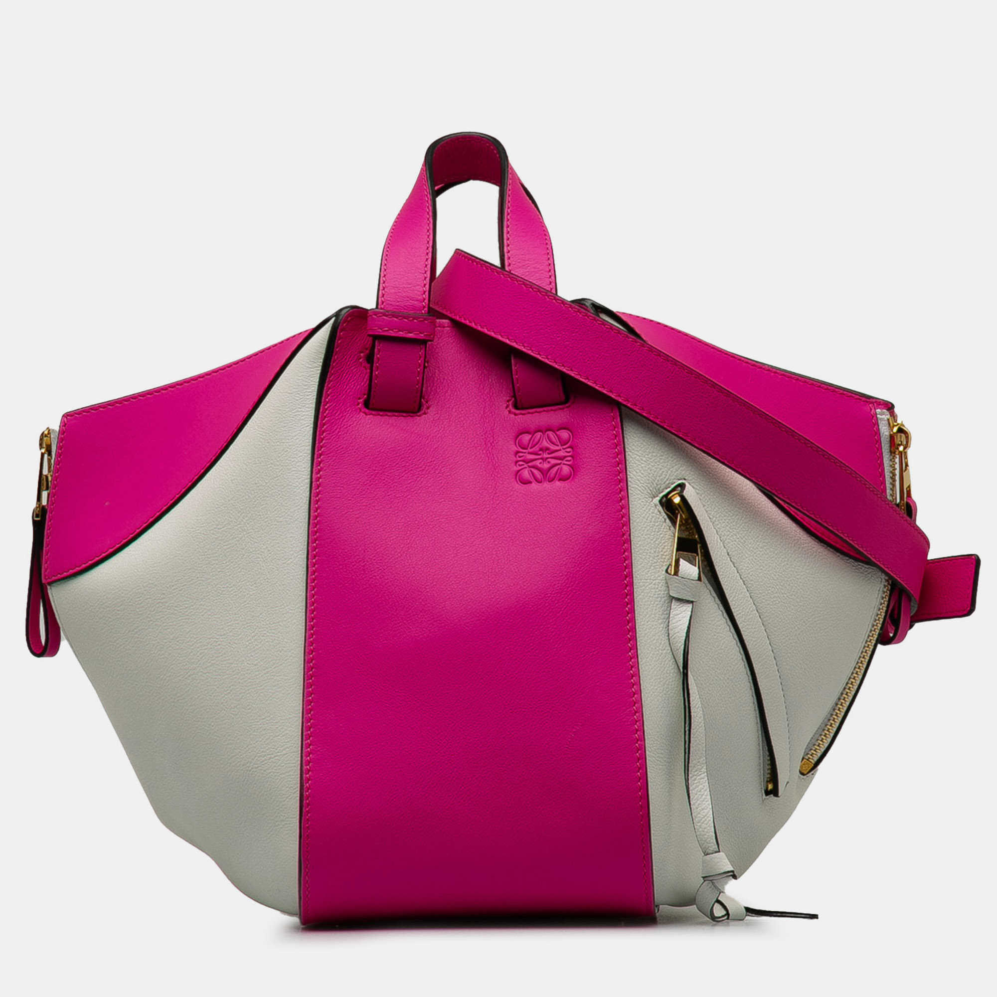 

Loewe Medium Bicolor Hammock Satchel, Pink