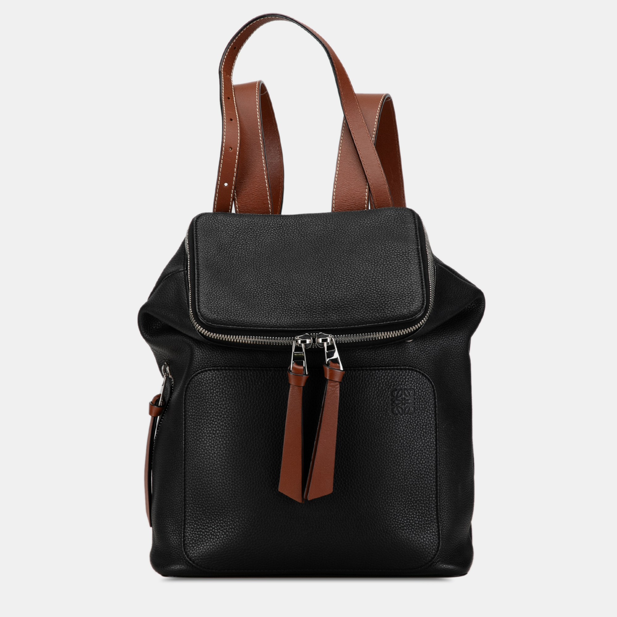 

Loewe Leather Goya Backpack, Black