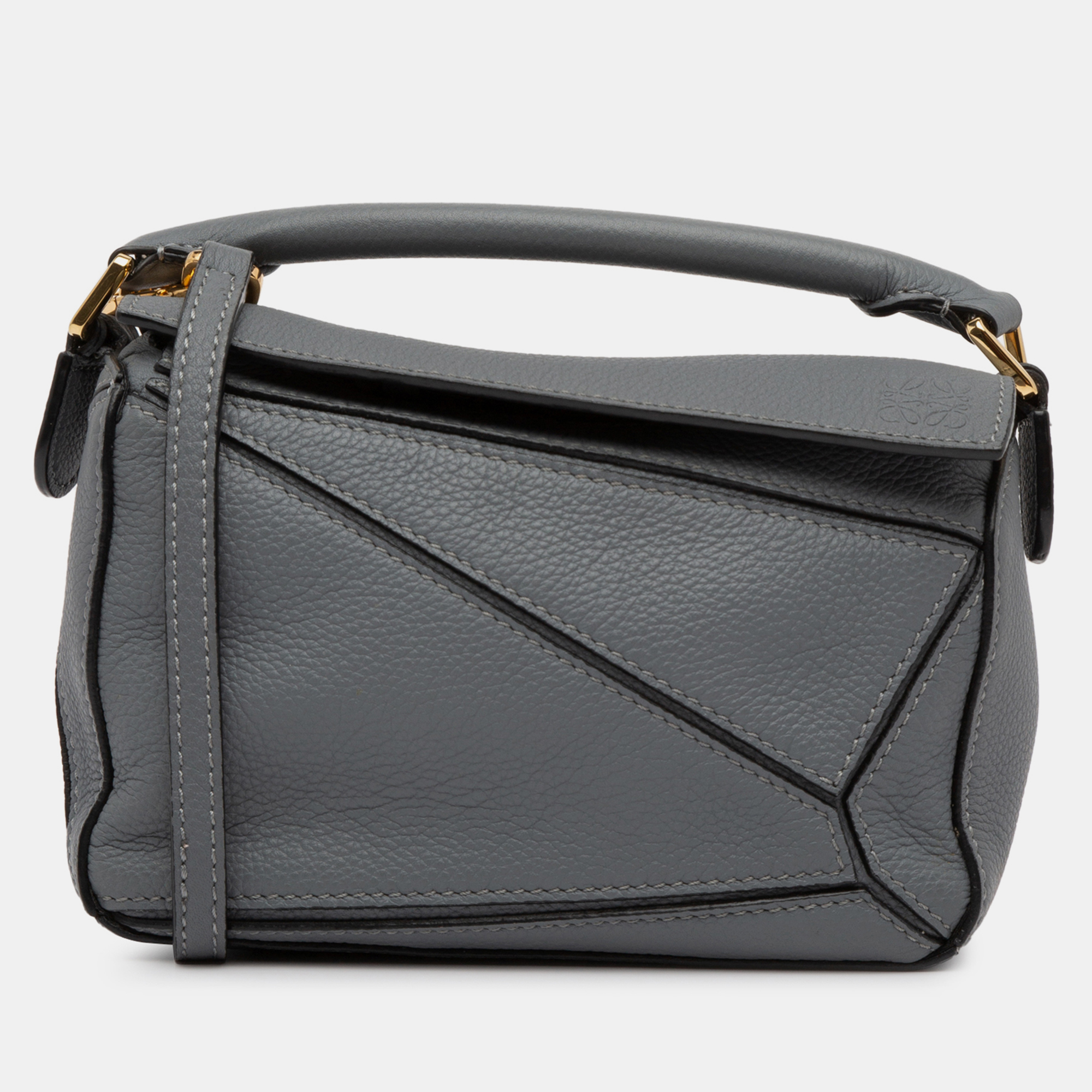 

Loewe Mini Puzzle Satchel, Grey