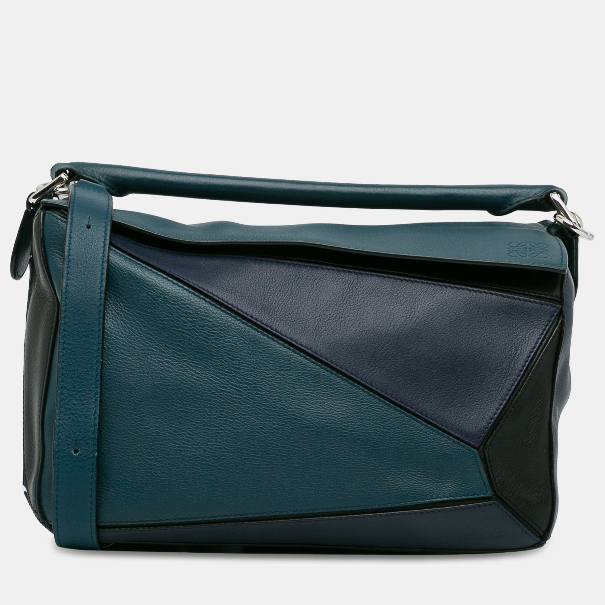 

Loewe Medium Tricolor Puzzle Bag, Blue