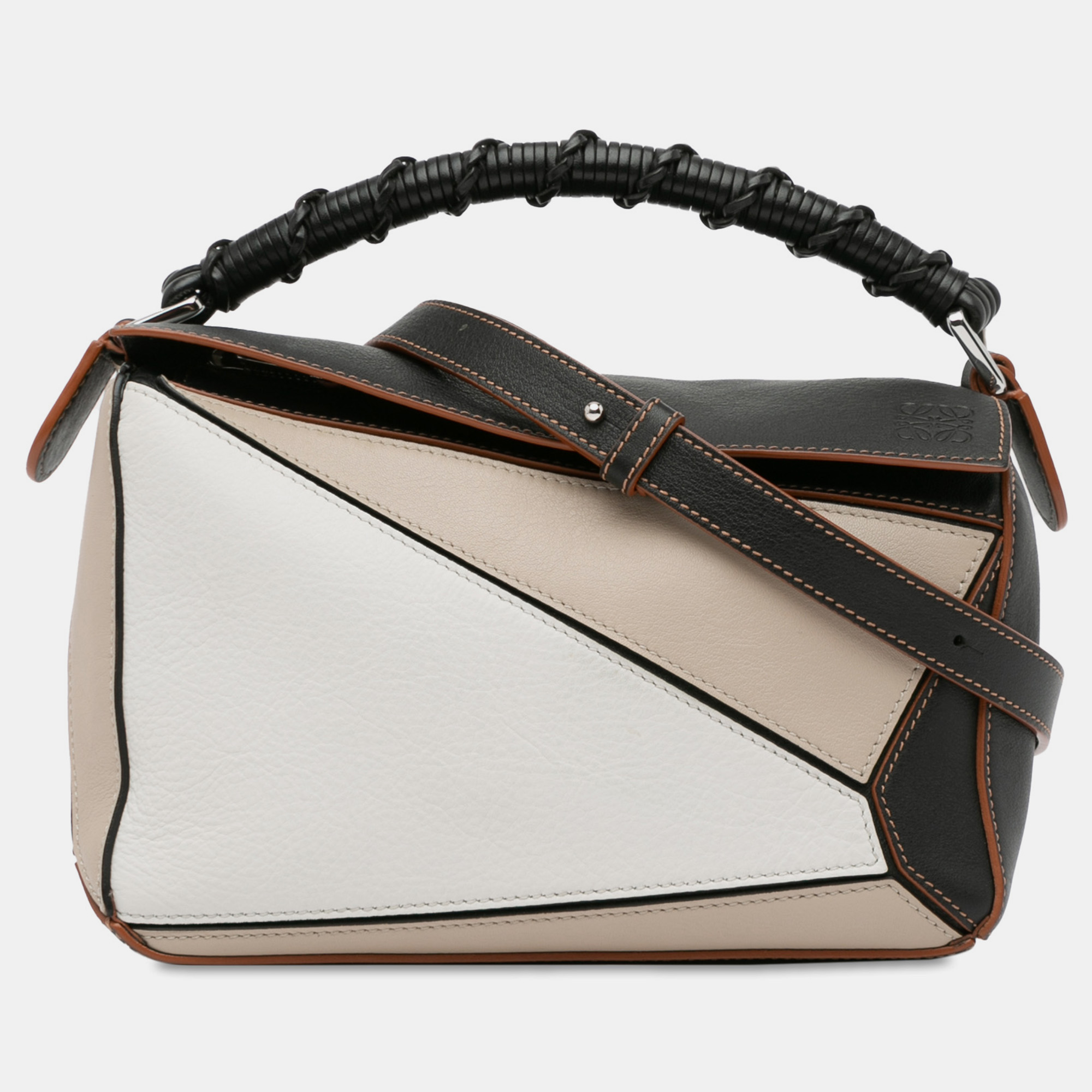 

Loewe Small Tricolor Puzzle Craft Bag, Beige