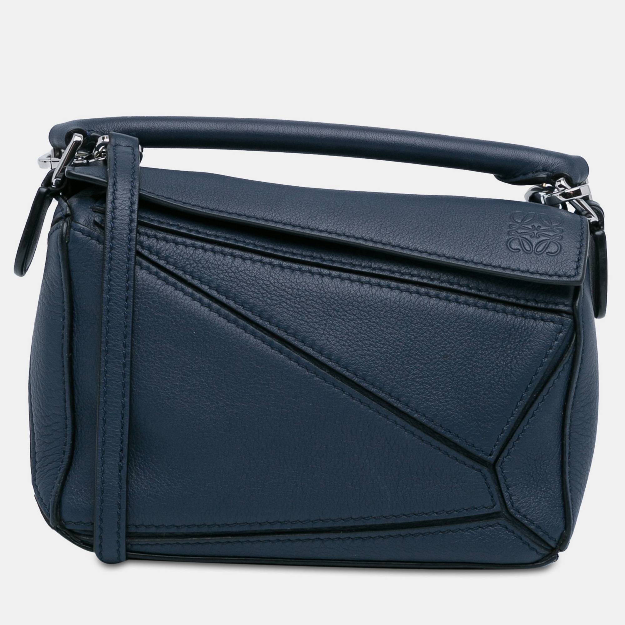 

Loewe Mini Puzzle Satchel, Blue