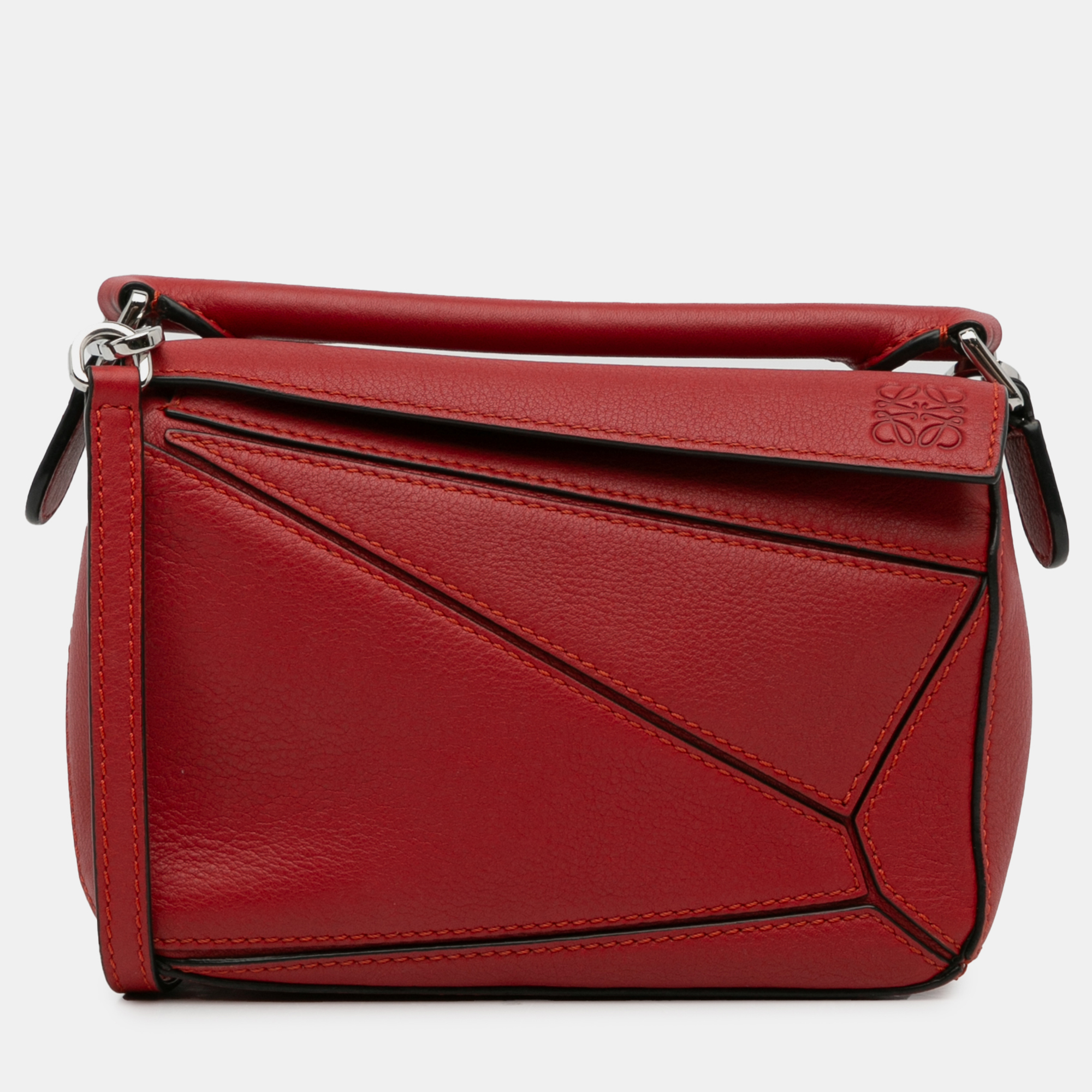 

Loewe Mini Puzzle Satchel, Red