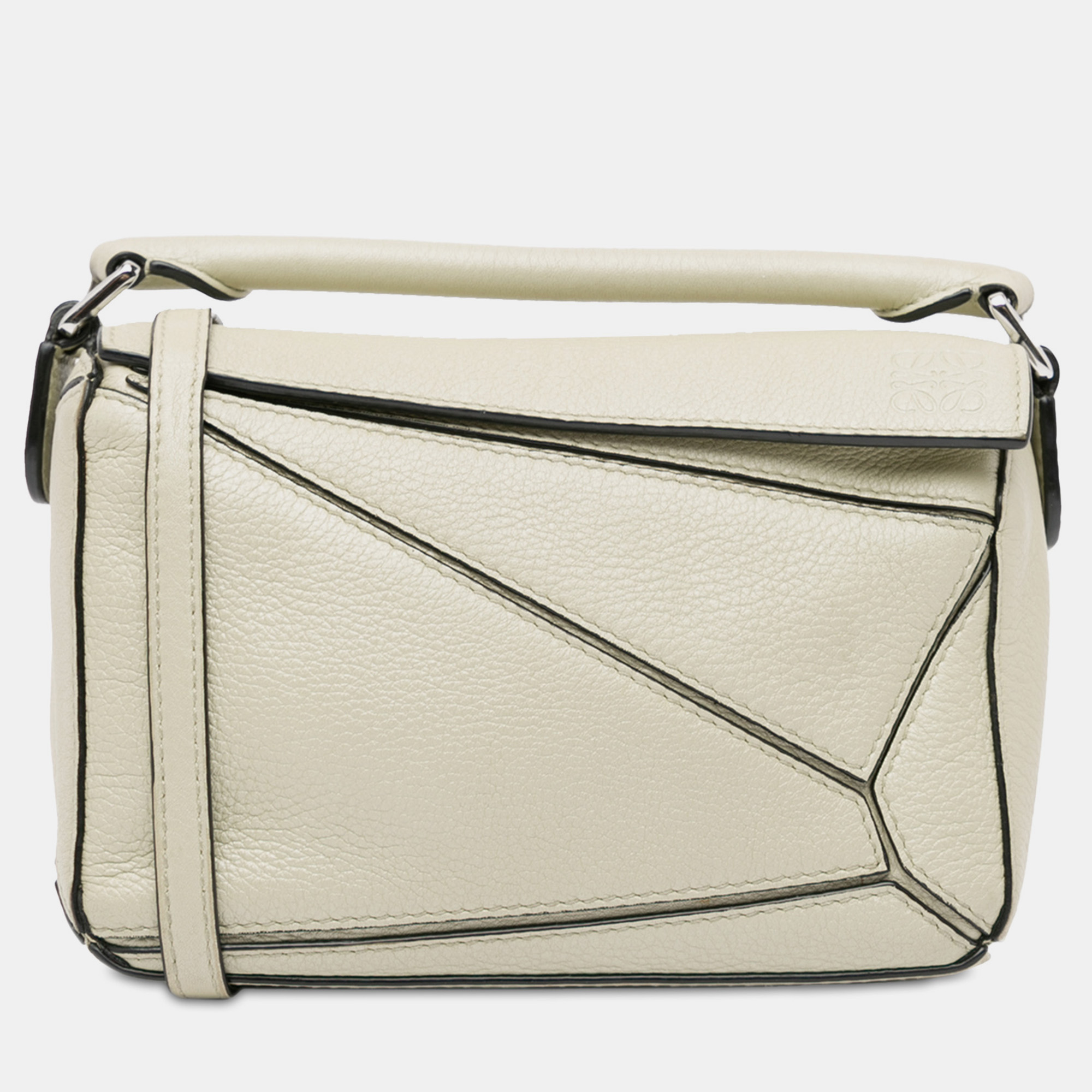 

Loewe Mini Puzzle Satchel, White