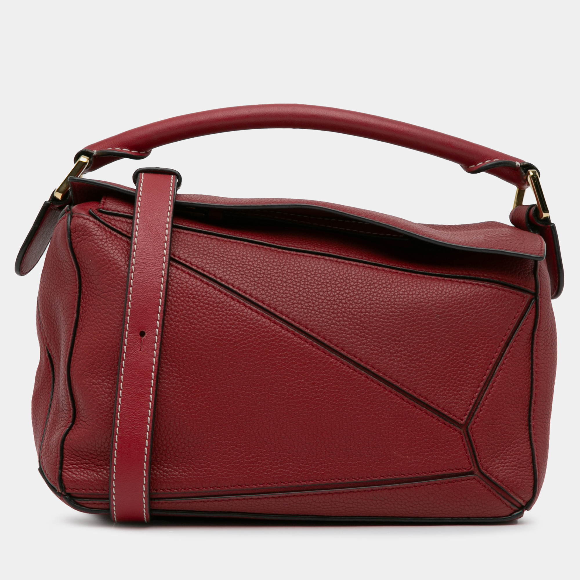 

Loewe Small Puzzle Satchel Bag, Red