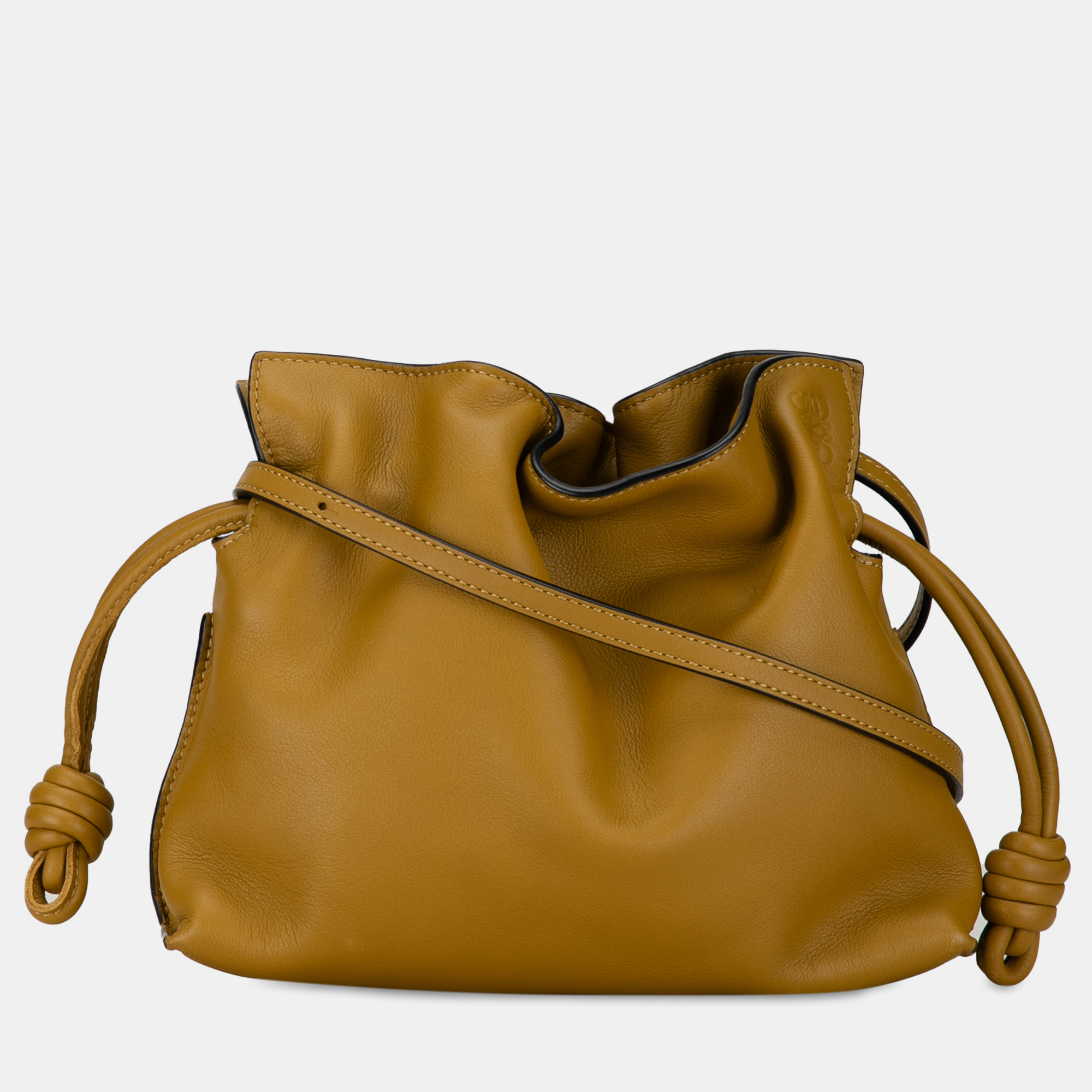 

Loewe Mini Flamenco Knot Bag, Brown