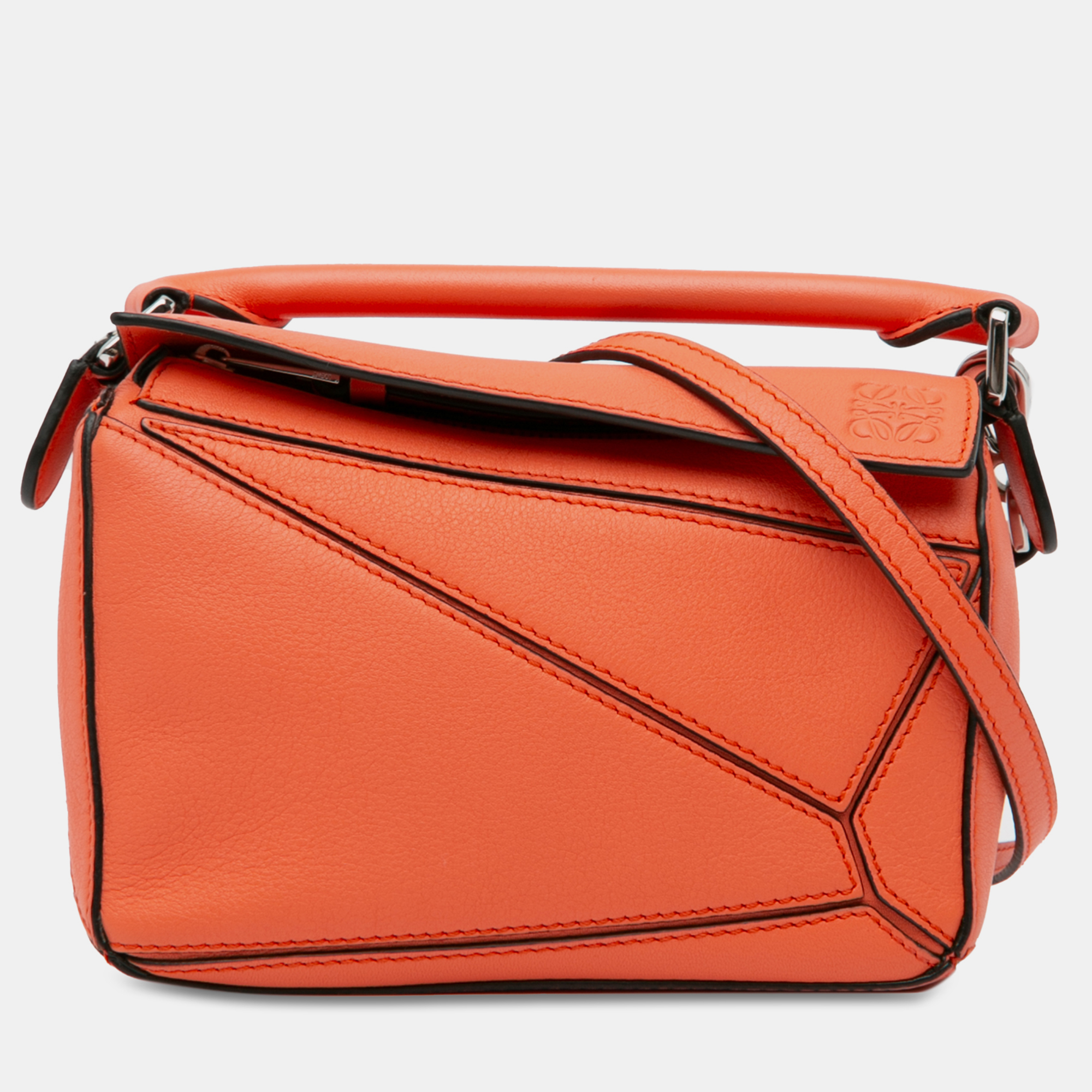 

Loewe Mini Puzzle Satchel, Orange