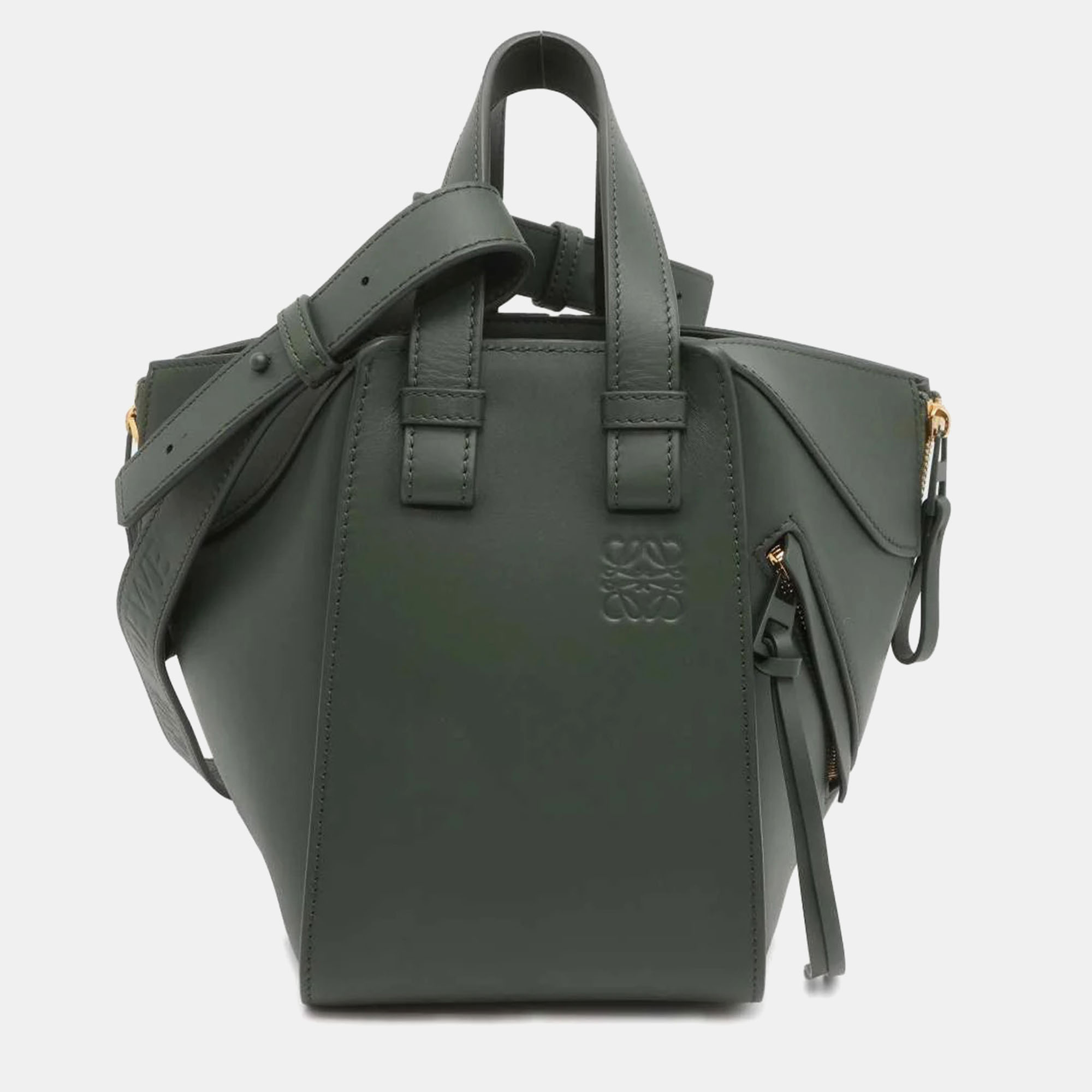 

Loewe Green Leather Hammock Shoulder Bag