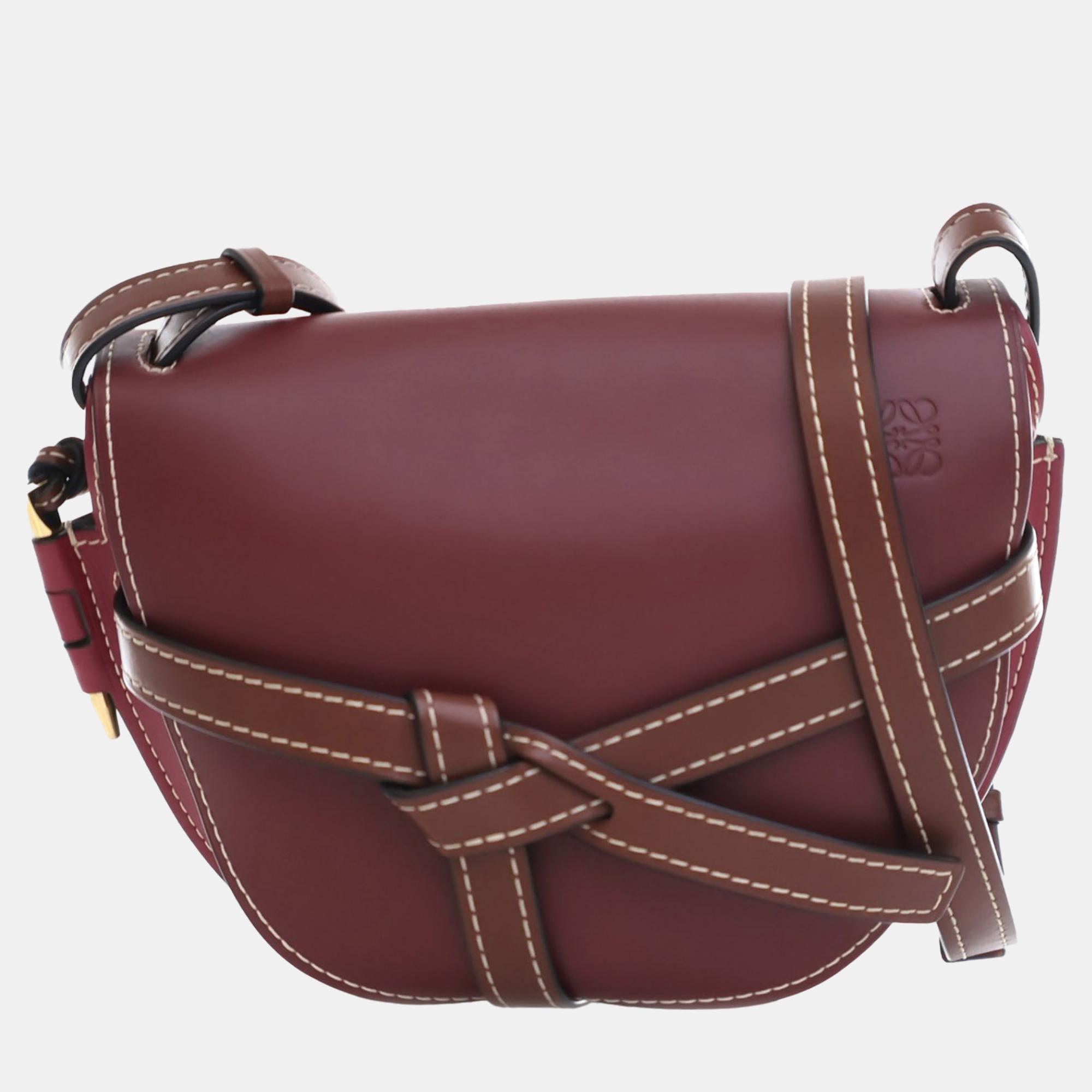 

Loewe Burgundy Small Gate Crossbody