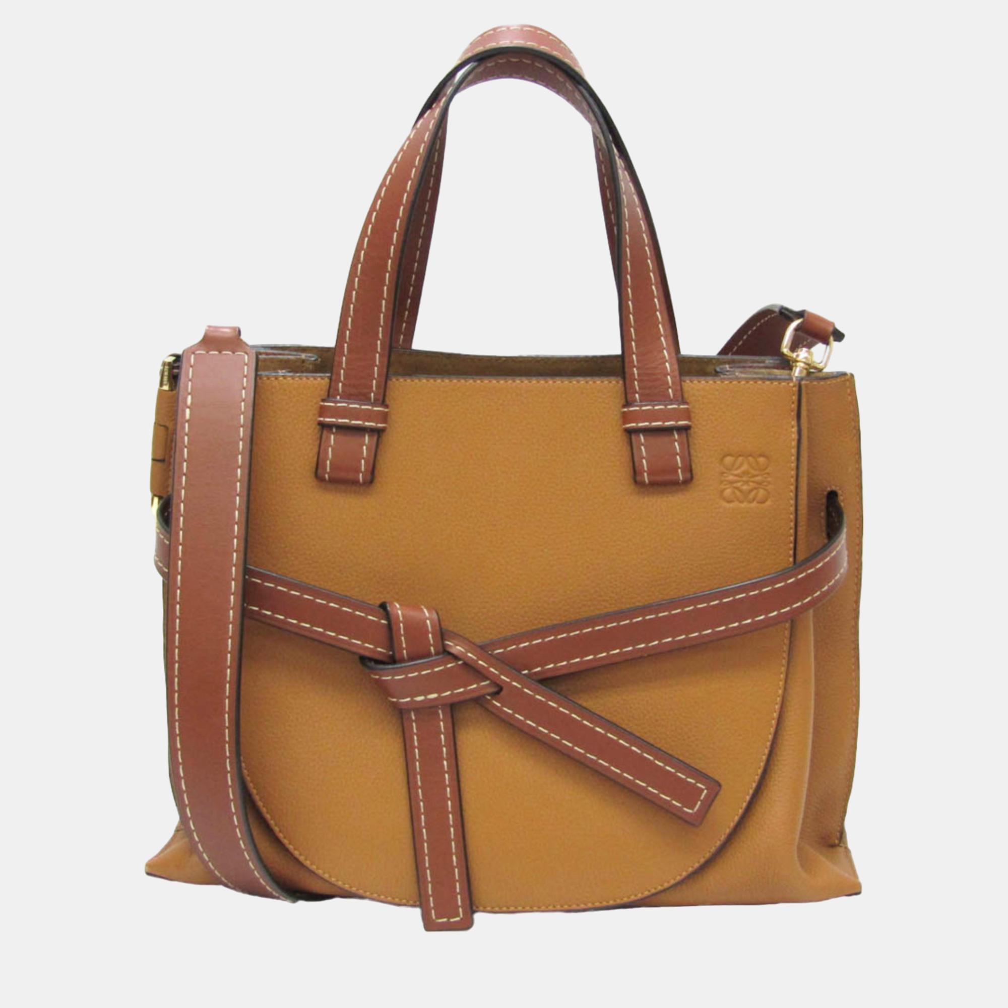 

Loewe Brown Leather Small Gate Shoulder Bag