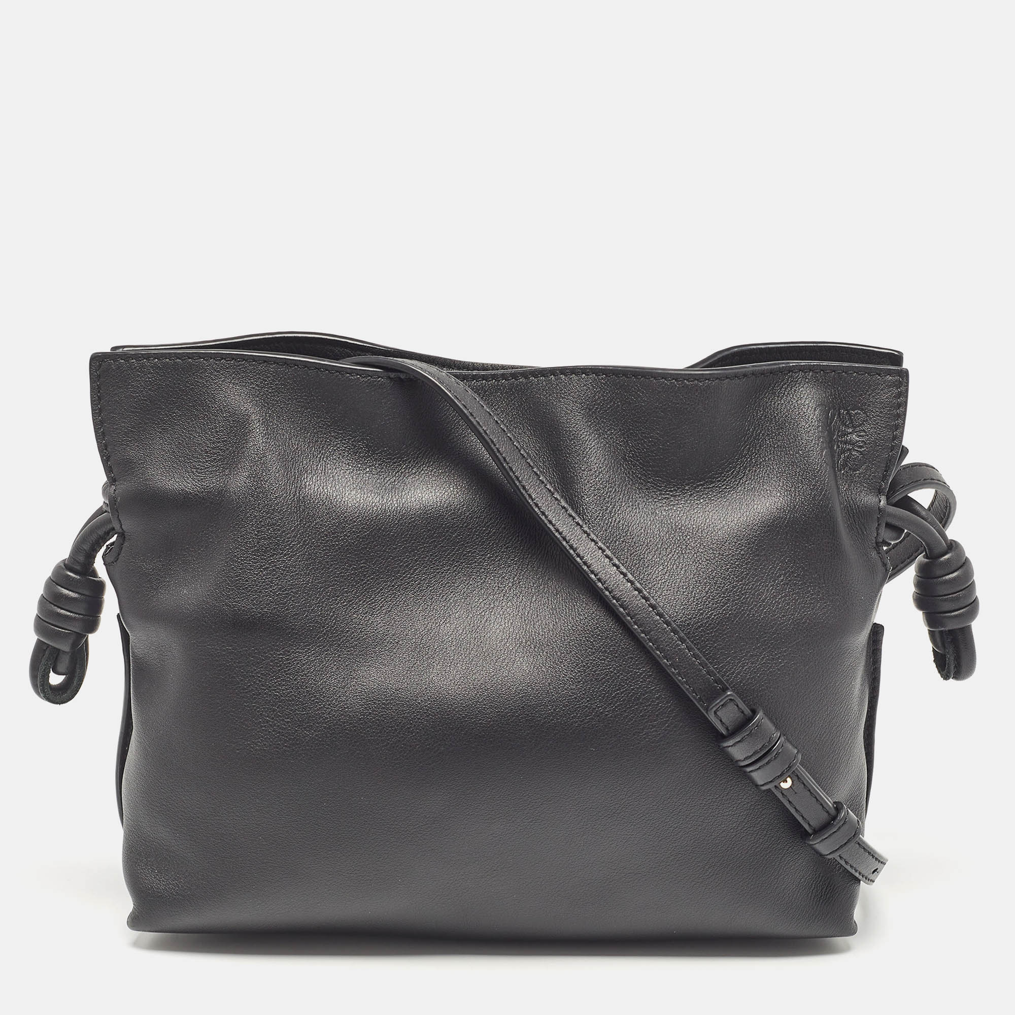 

Loewe Black Leather Flamenco Shoulder Bag