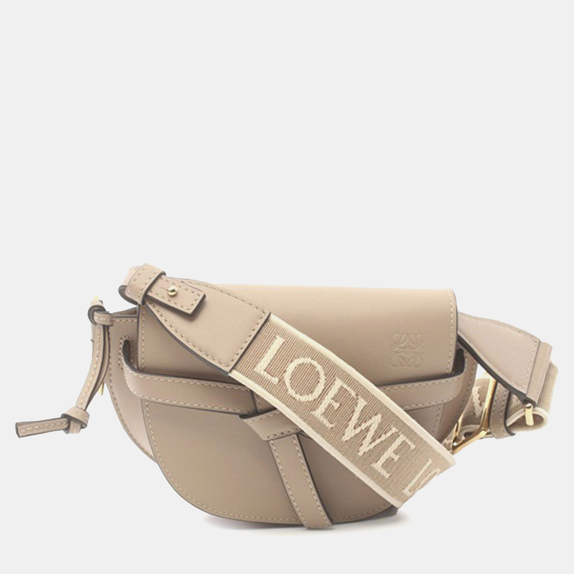 

Loewe Mini Leather Gate Dual Bag, Brown