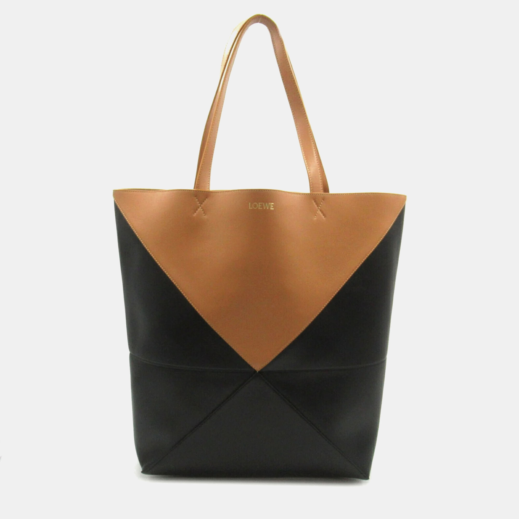 

Loewe Black/Brown Leather  Puzzle Shoulder Bag