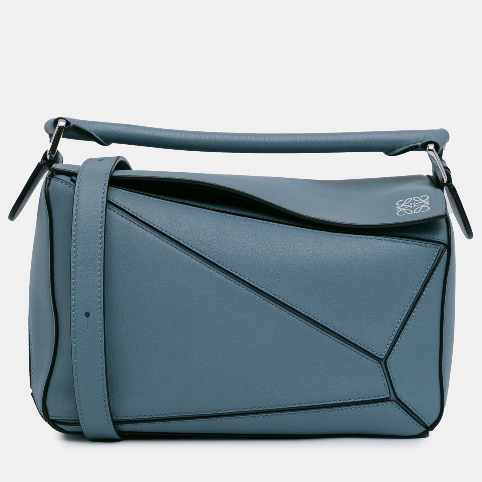 

Loewe Blue Leather Small Puzzle Bag