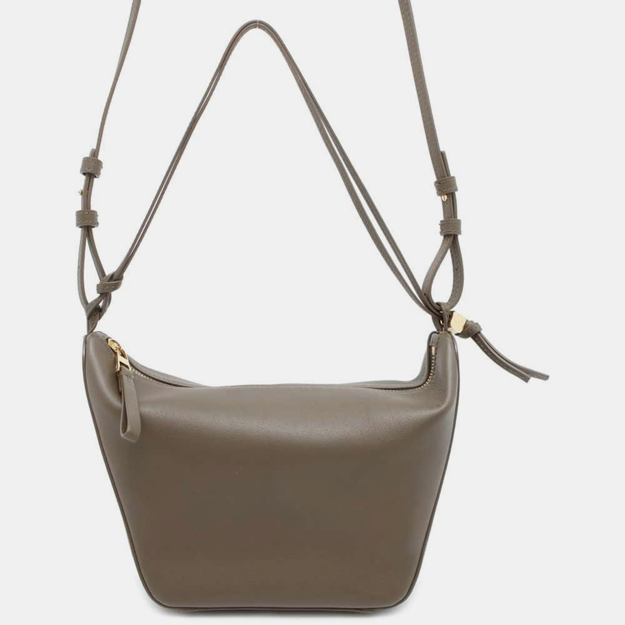 

Loewe Dark Khaki Green Calf Leather Hammock Mini Hobo Bag