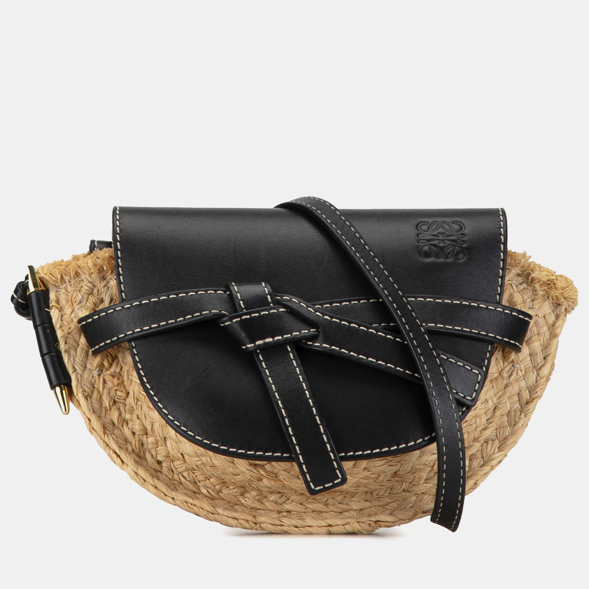 

Loewe Beige Mini Raffia Gate Crossbody Bag