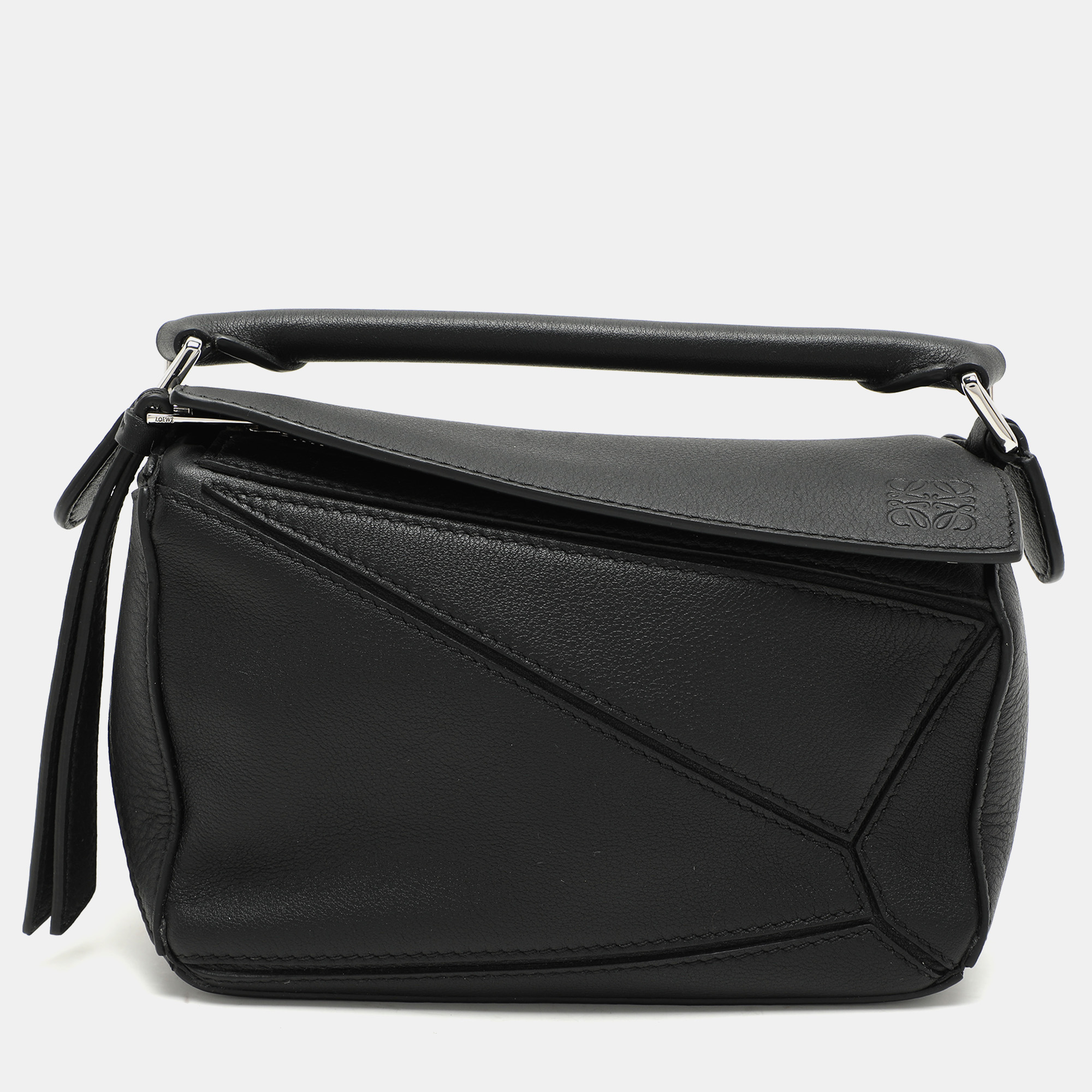 

Loewe Black Leather Mini Puzzle Shoulder Bag