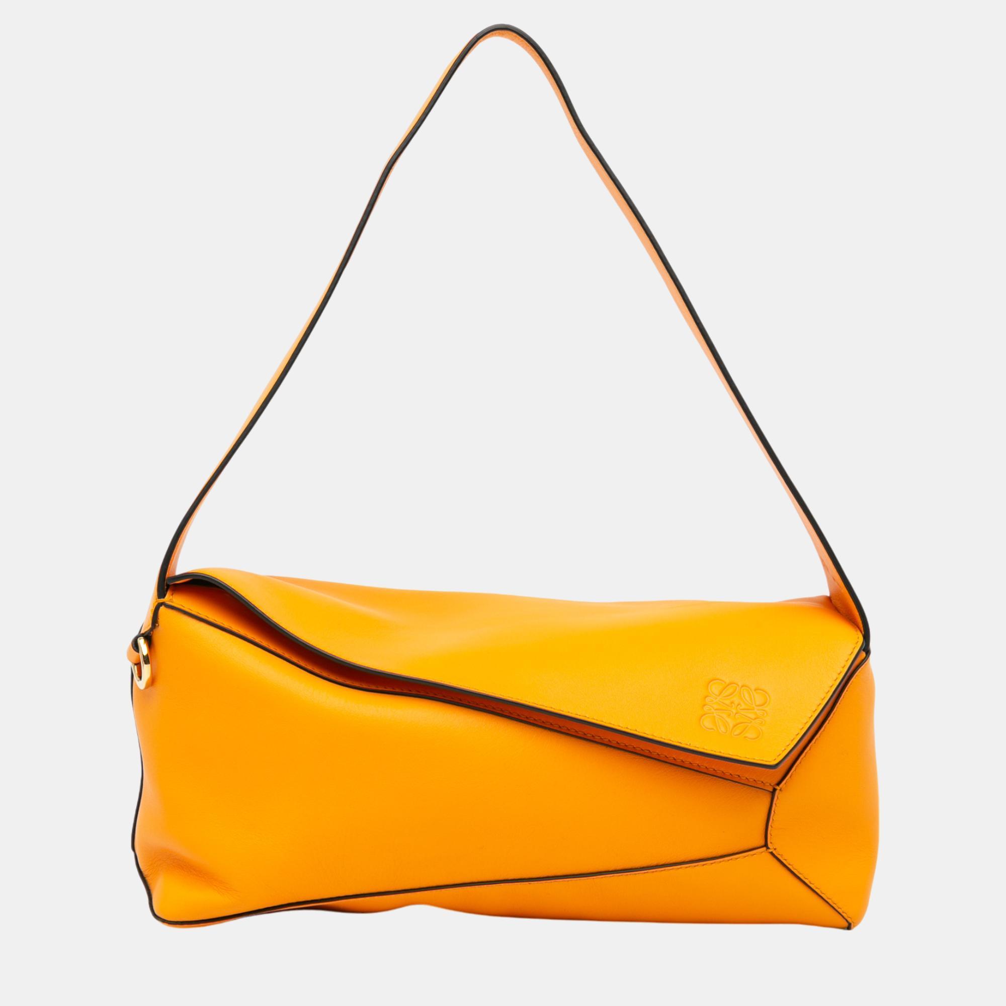 

Loewe Calfskin Puzzle Hobo Bag, Orange