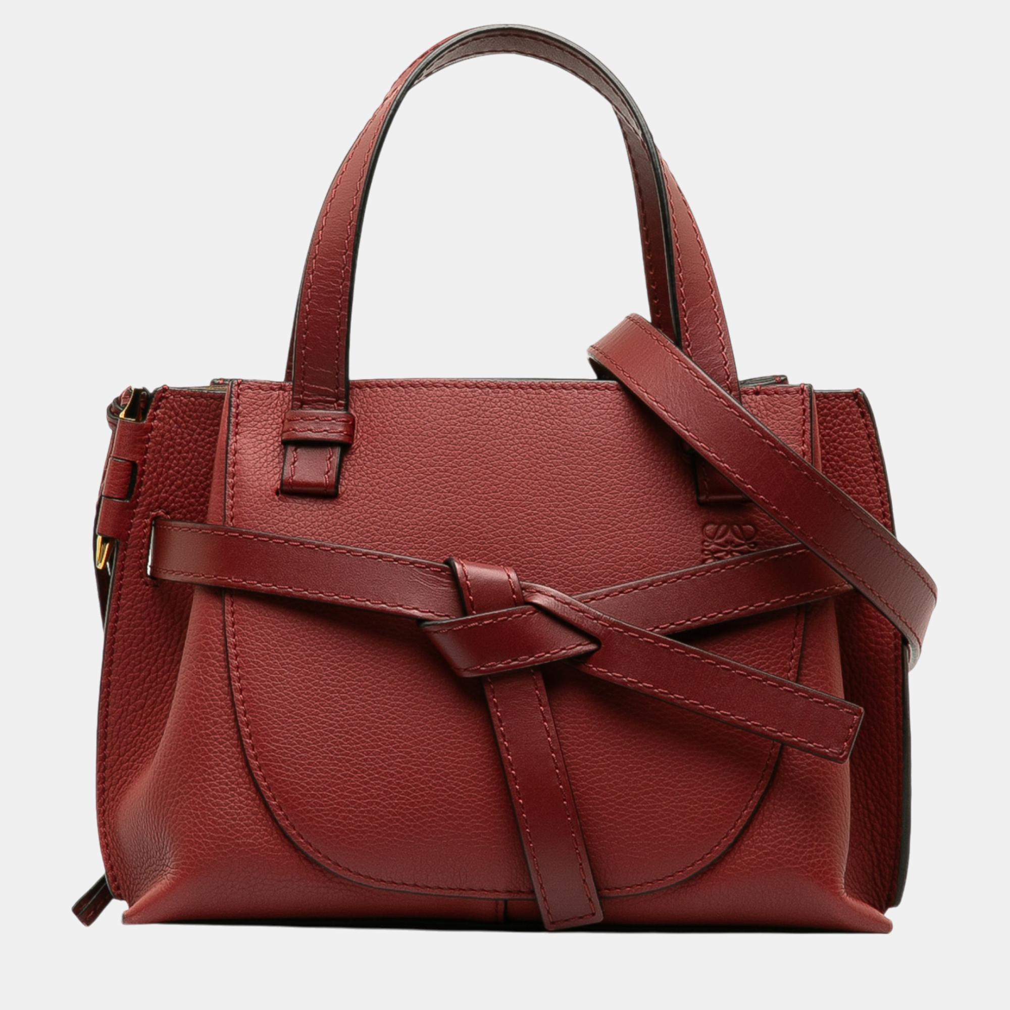 

Loewe Red Mini Gate Top Handle Satchel