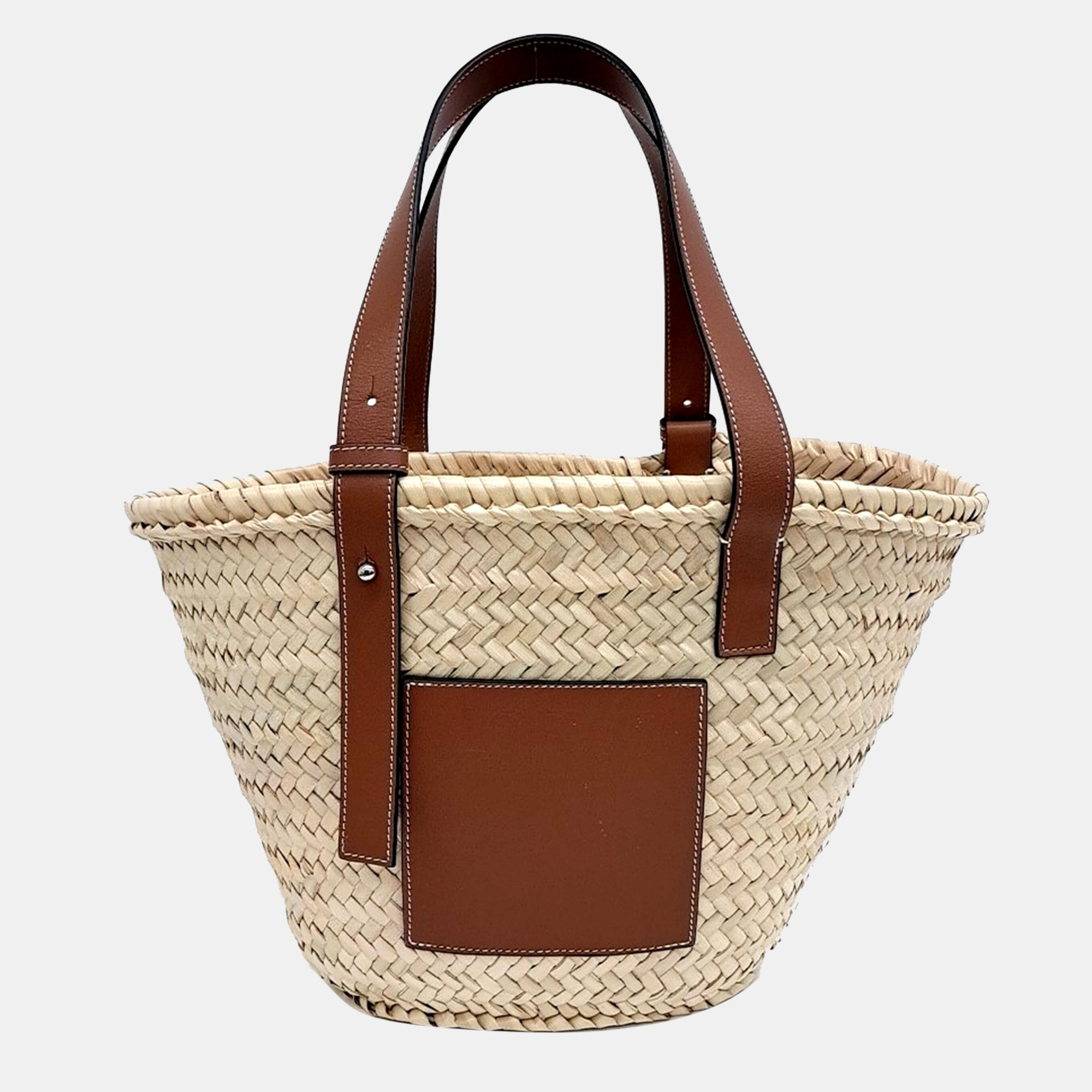 

Loewe Basket Woven Tote Bag, Beige