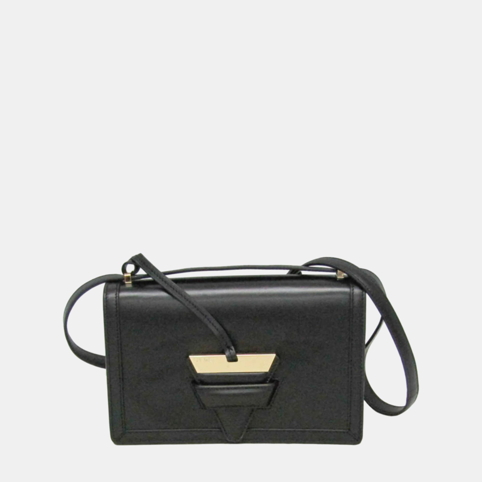 

Loewe Black Barcelona Leather Shoulder Bag