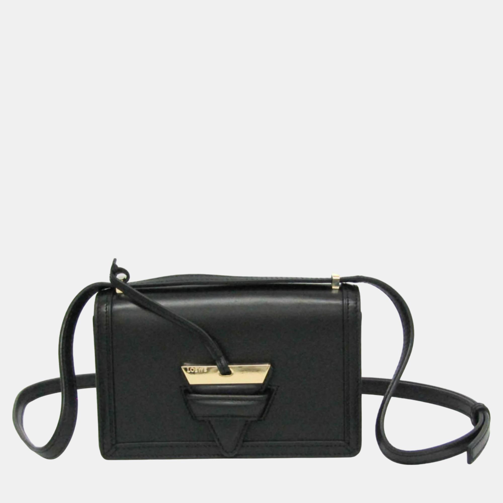 

Loewe Black Barcelona mini Leather Shoulder Bag