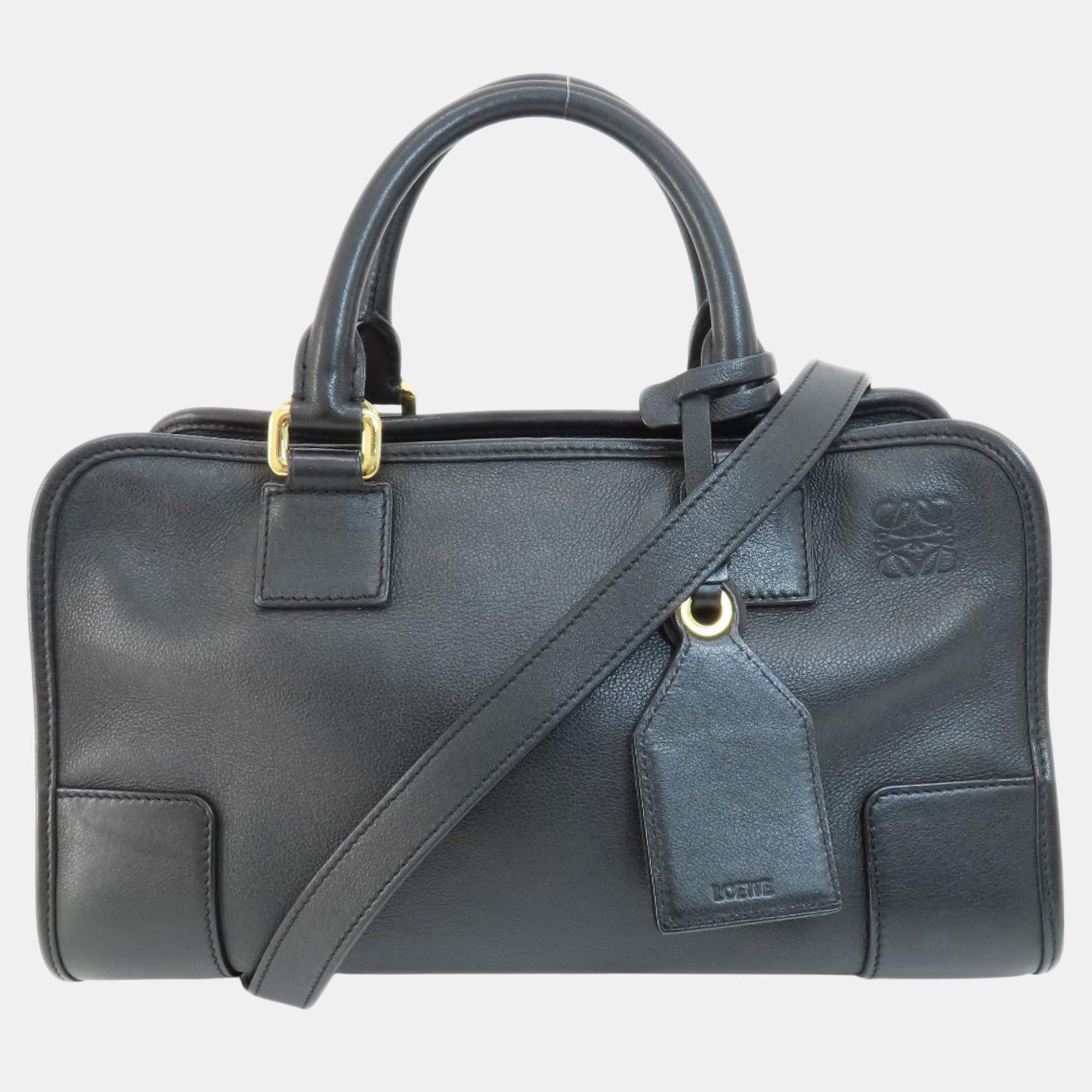 

Loewe calf leather Amazona handbag, Black