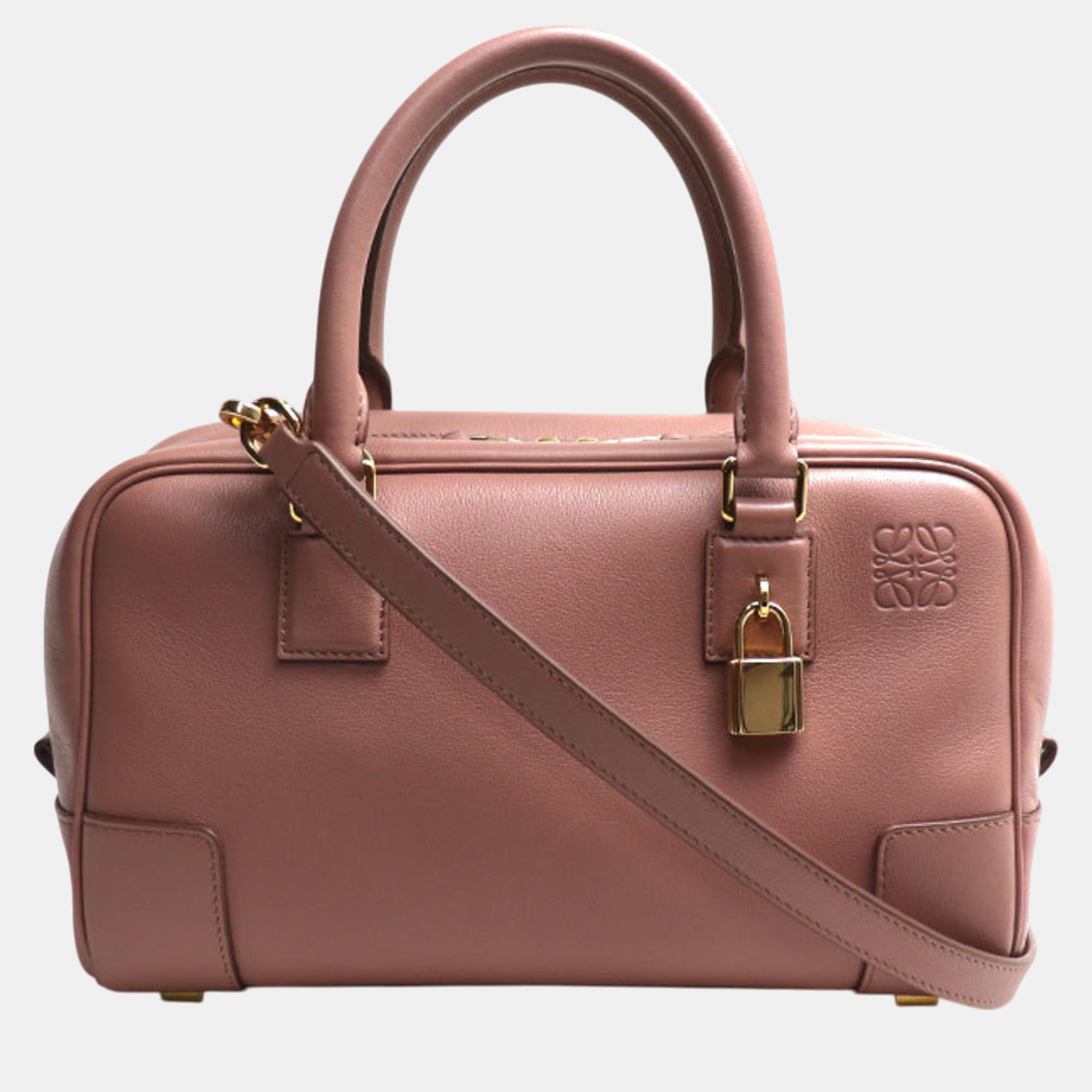 

Loewe Pink Beige Anagram Amazona 23 Shoulder Bag