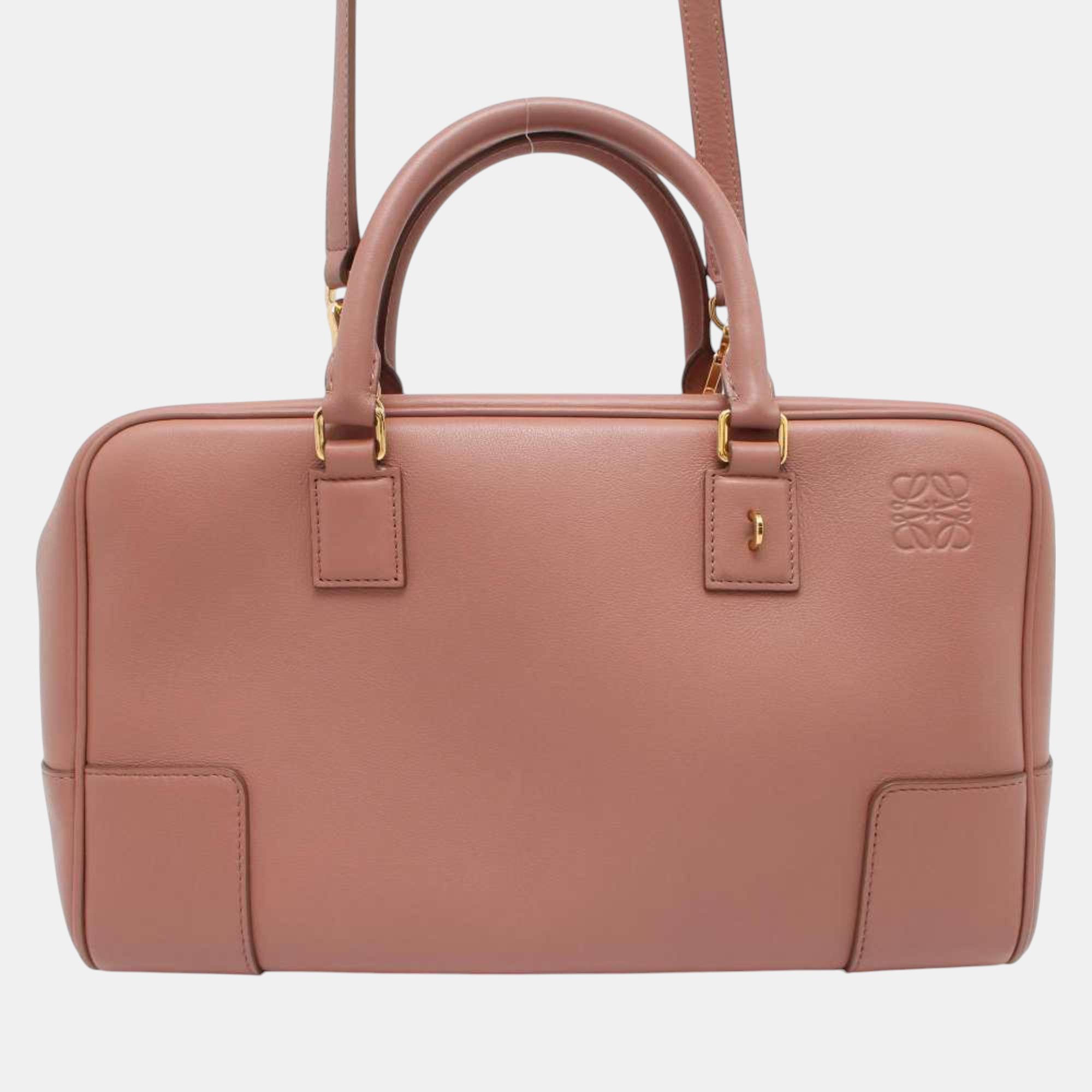 

Loewe Amazona 28 Leather Shoulder Bag, Pink