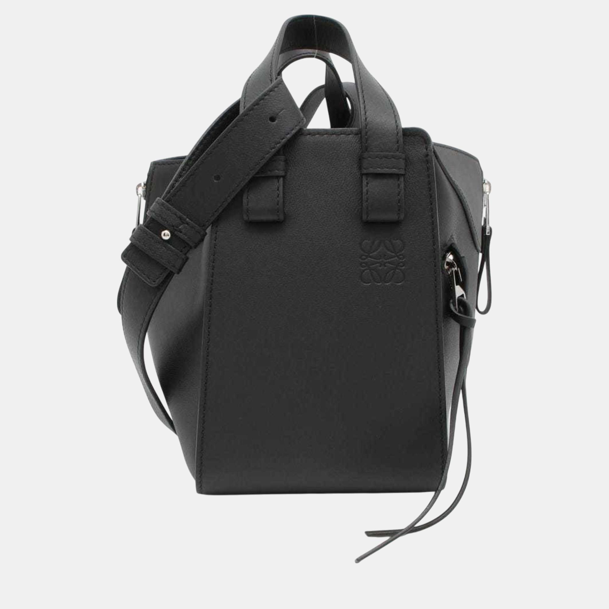 

Loewe Black Hammock Compact Calf Leather Shoulder Bag