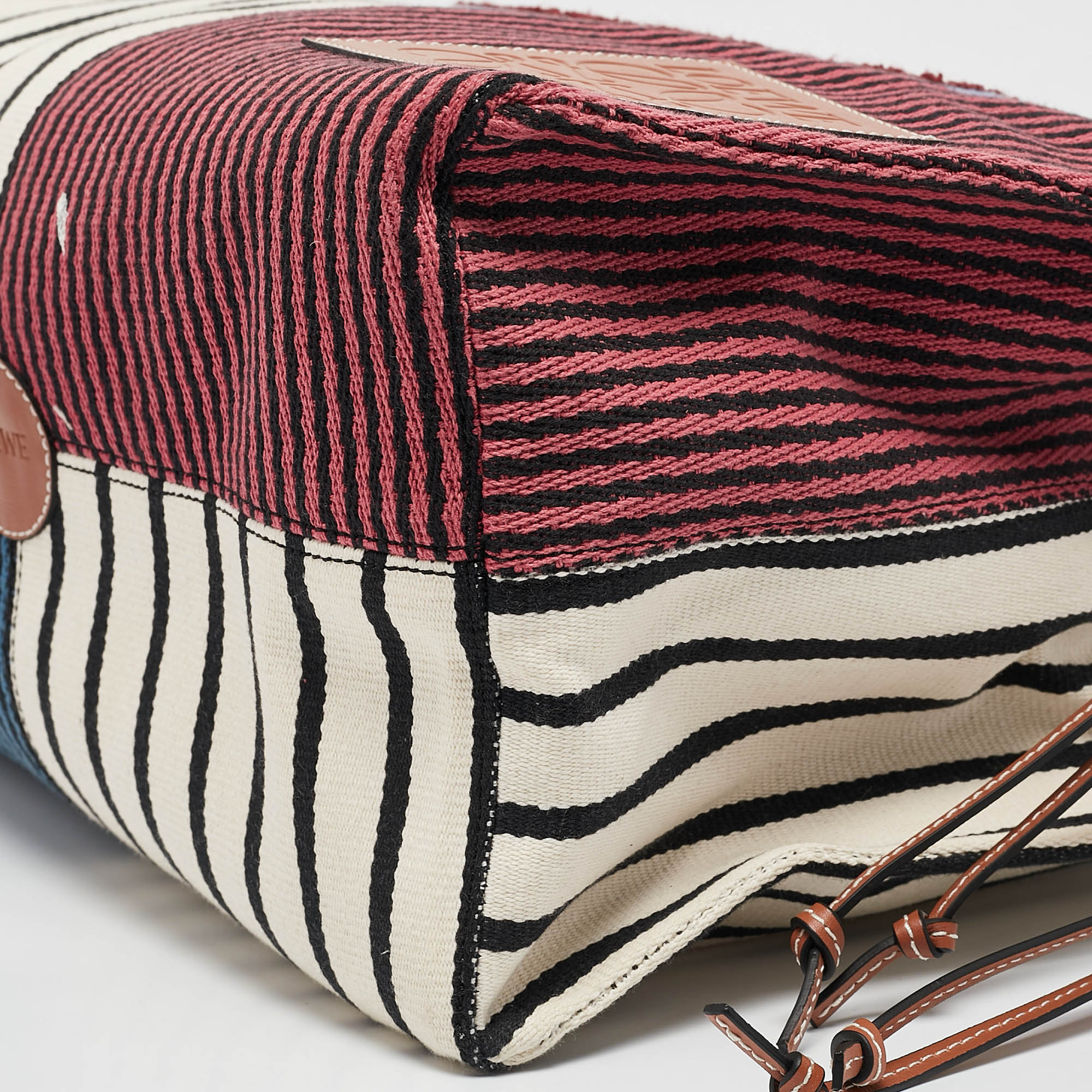 Loewe x Paula`s Ibiza Multicolor Stripe Cushion Tote 